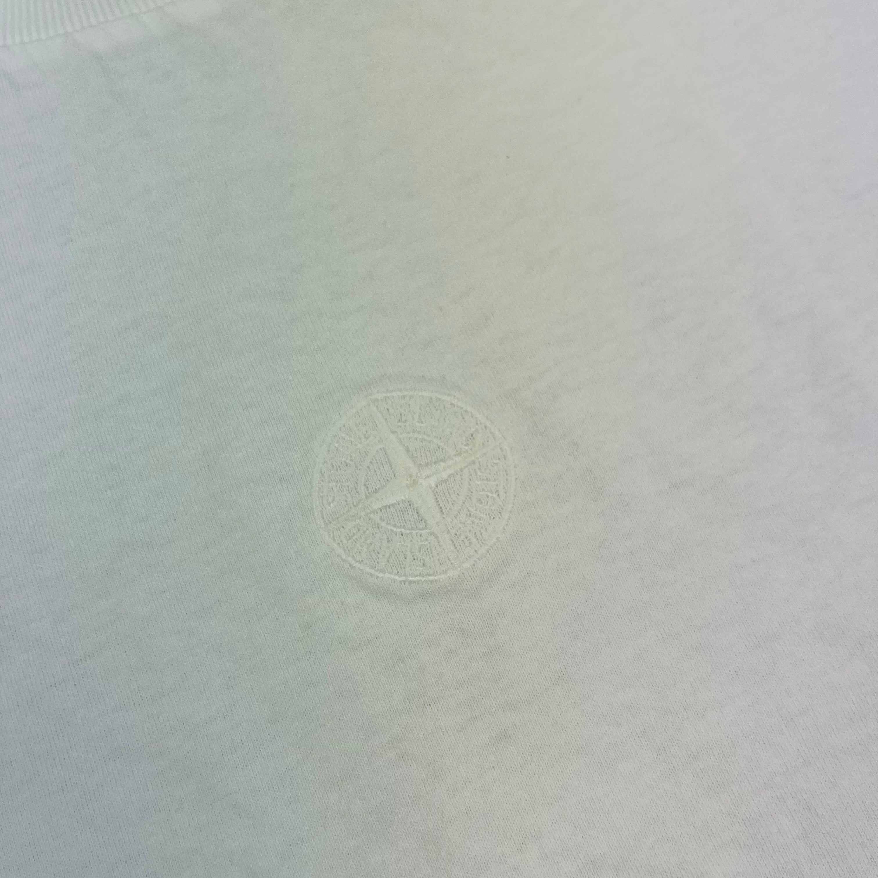 Stone Island Embroidered T-Shirt - White -Usfansport