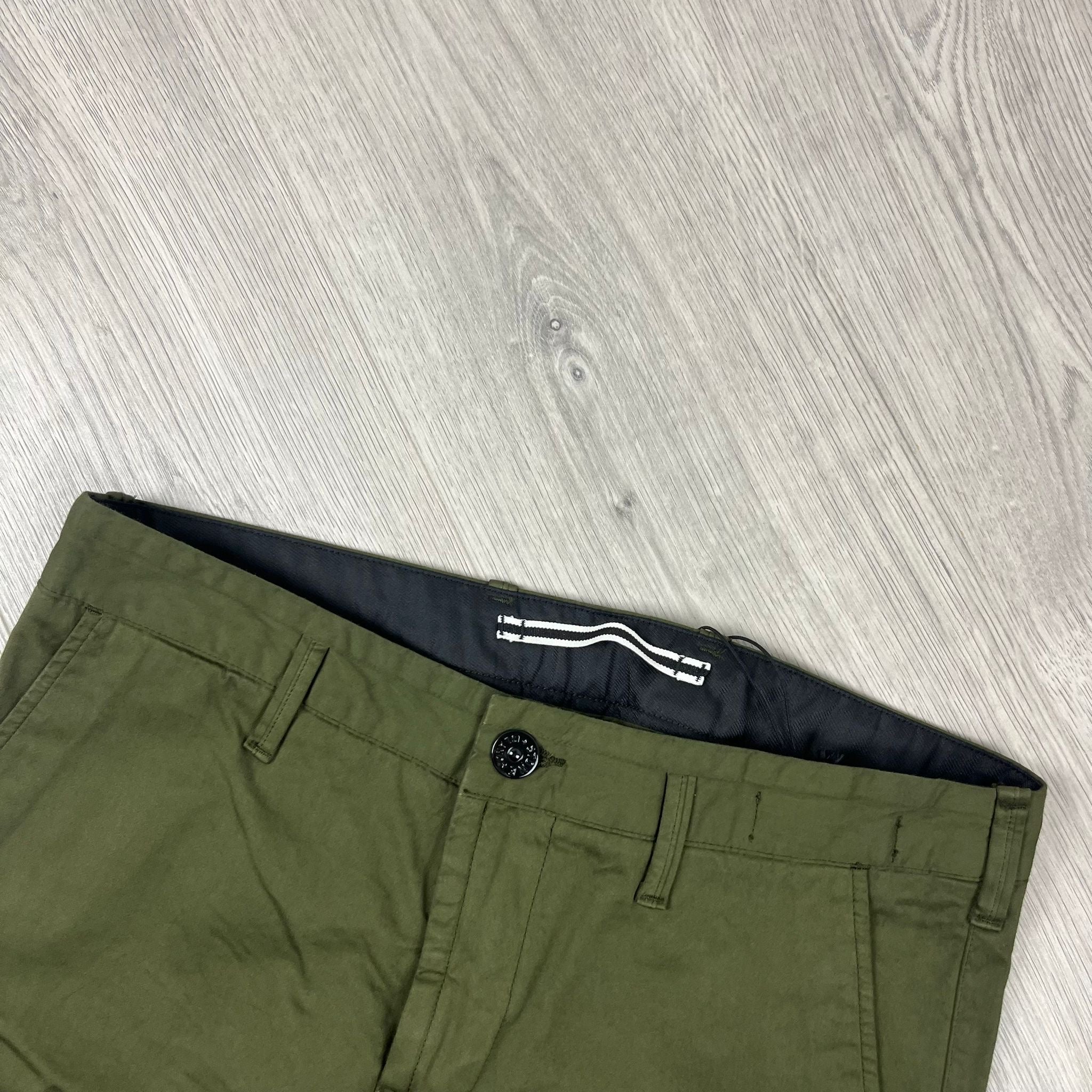 Stone Island Cargo Trousers - Olive -Usfansport