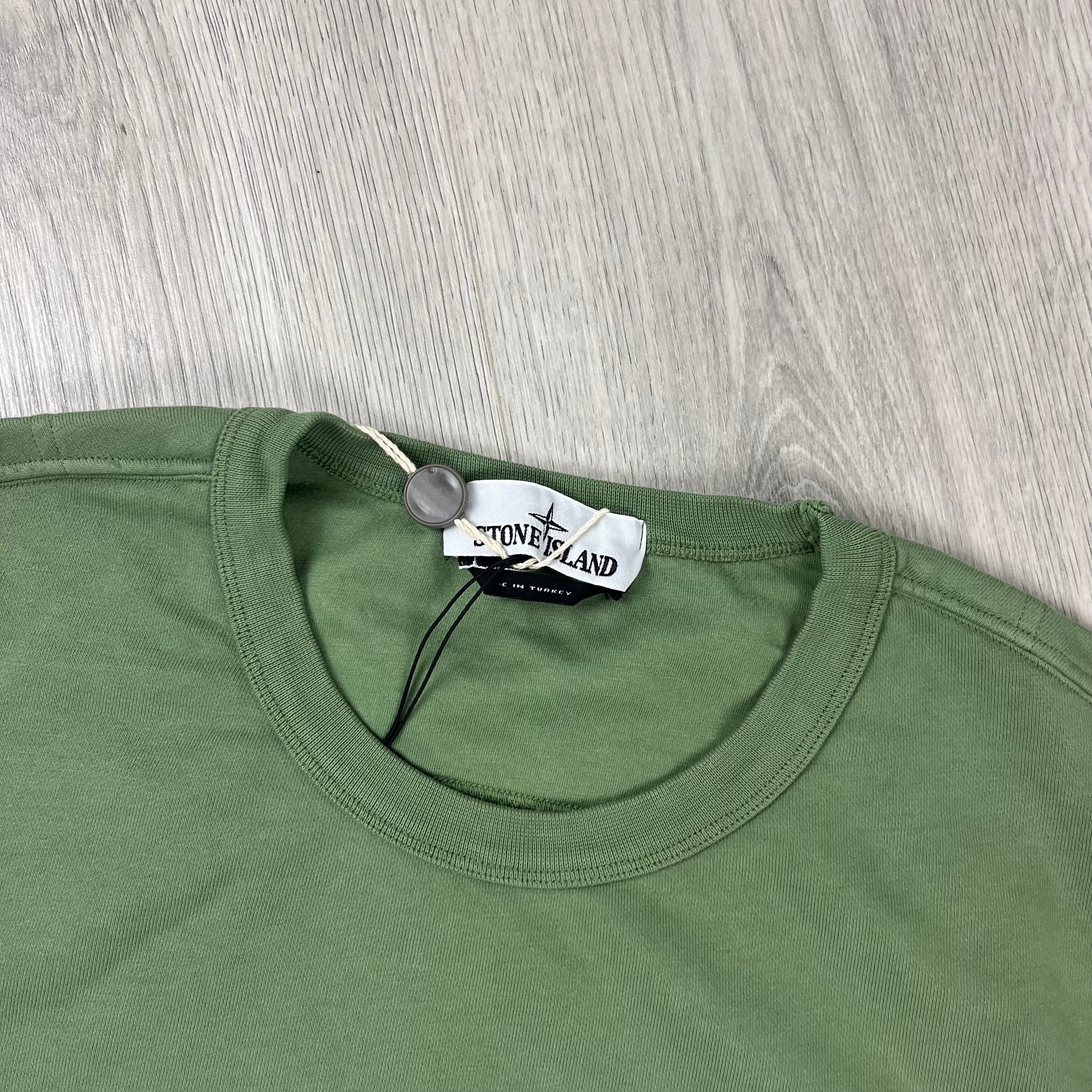 Stone Island Dyed Sweatshirt - Sage Green -Usfansport