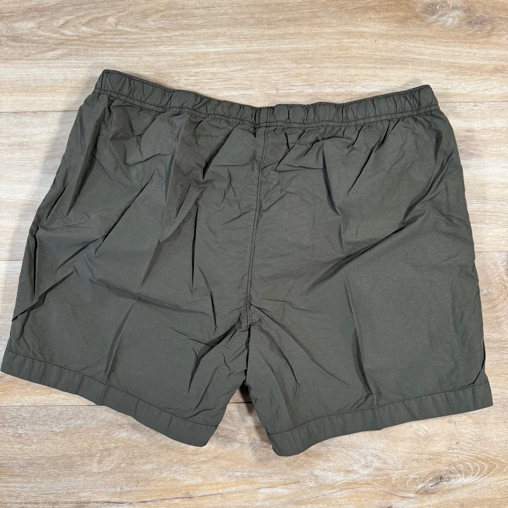 CP Company Flatt Nylon Logo Swim Shorts in Ivy Green -Usfansport
