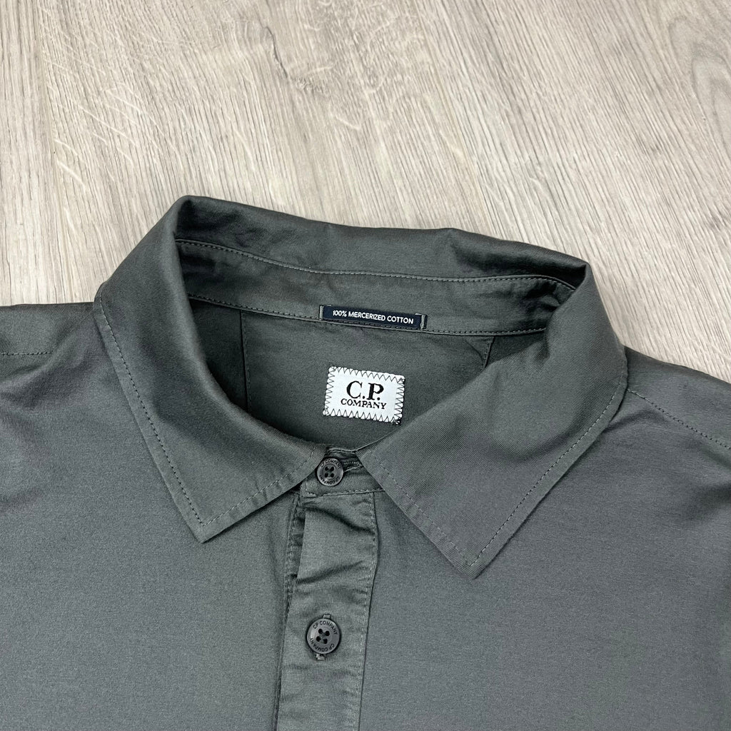 CP Company Polo Shirt - Dark Shadow -Usfansport