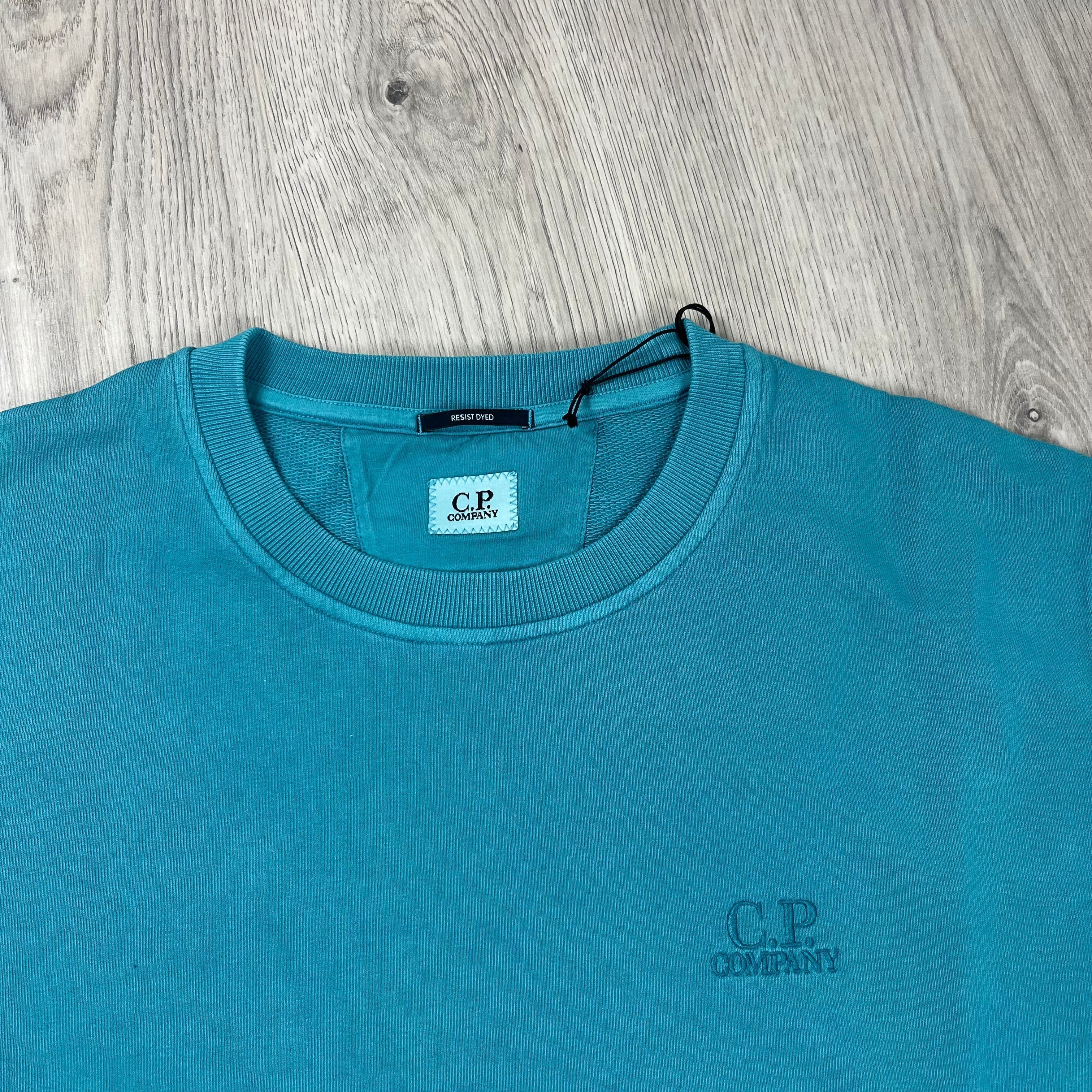 CP Company Patch Sweatshirt - Tile Blue -Usfansport