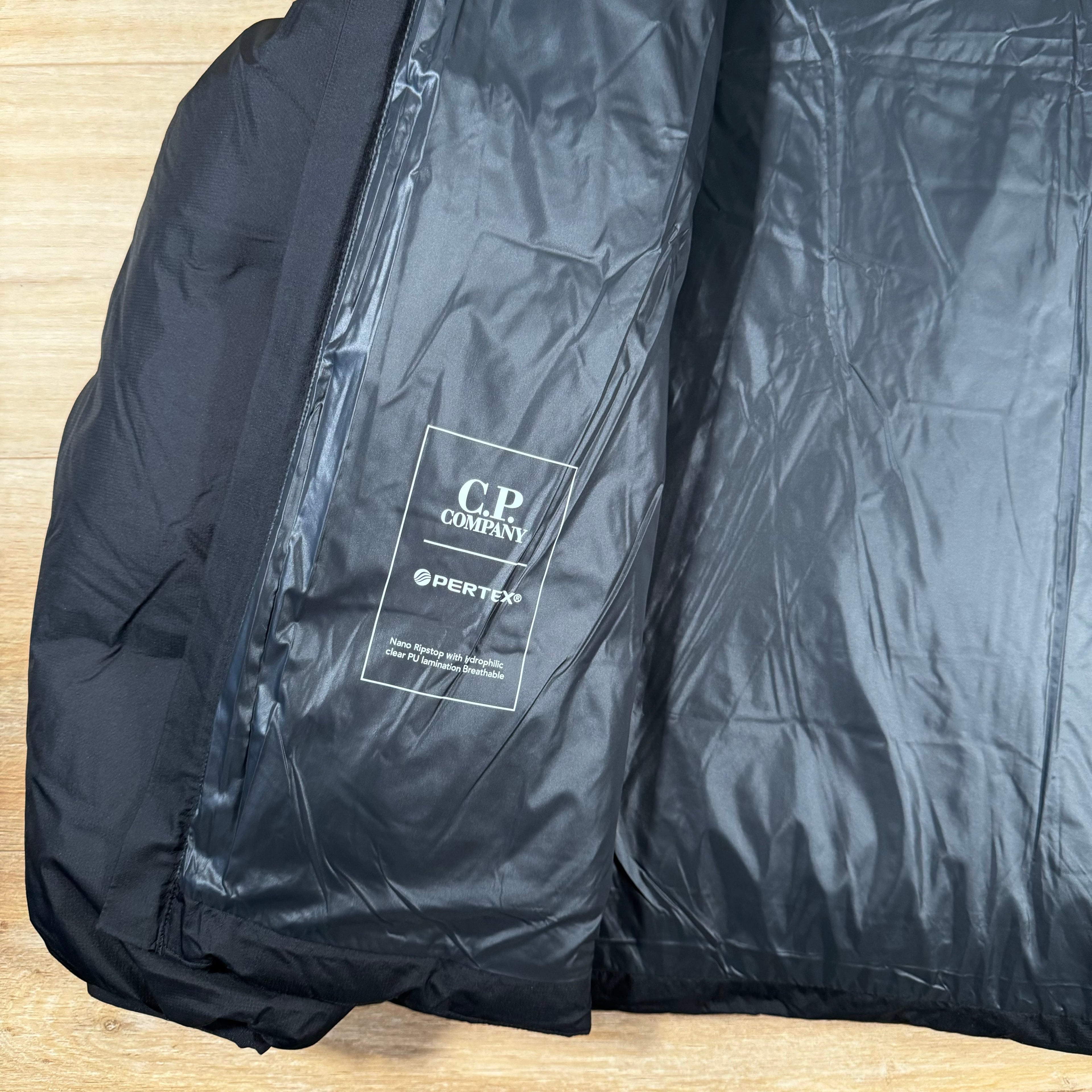 CP Company Metropolis Pertex Down Jacket in Black -Usfansport