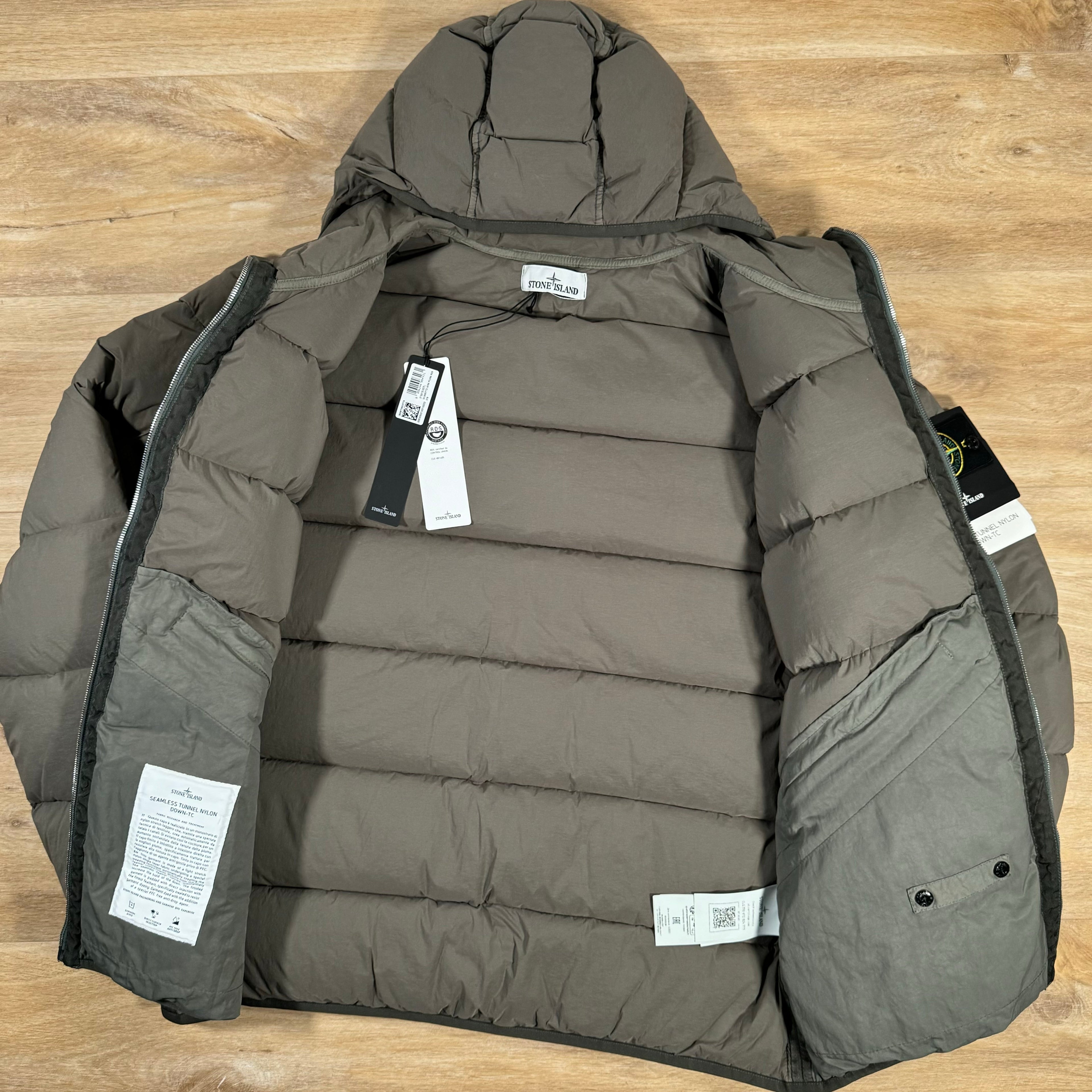 Stone Island Seamless Tunnel Down-TC Jacket in Walnut Brown -Usfansport