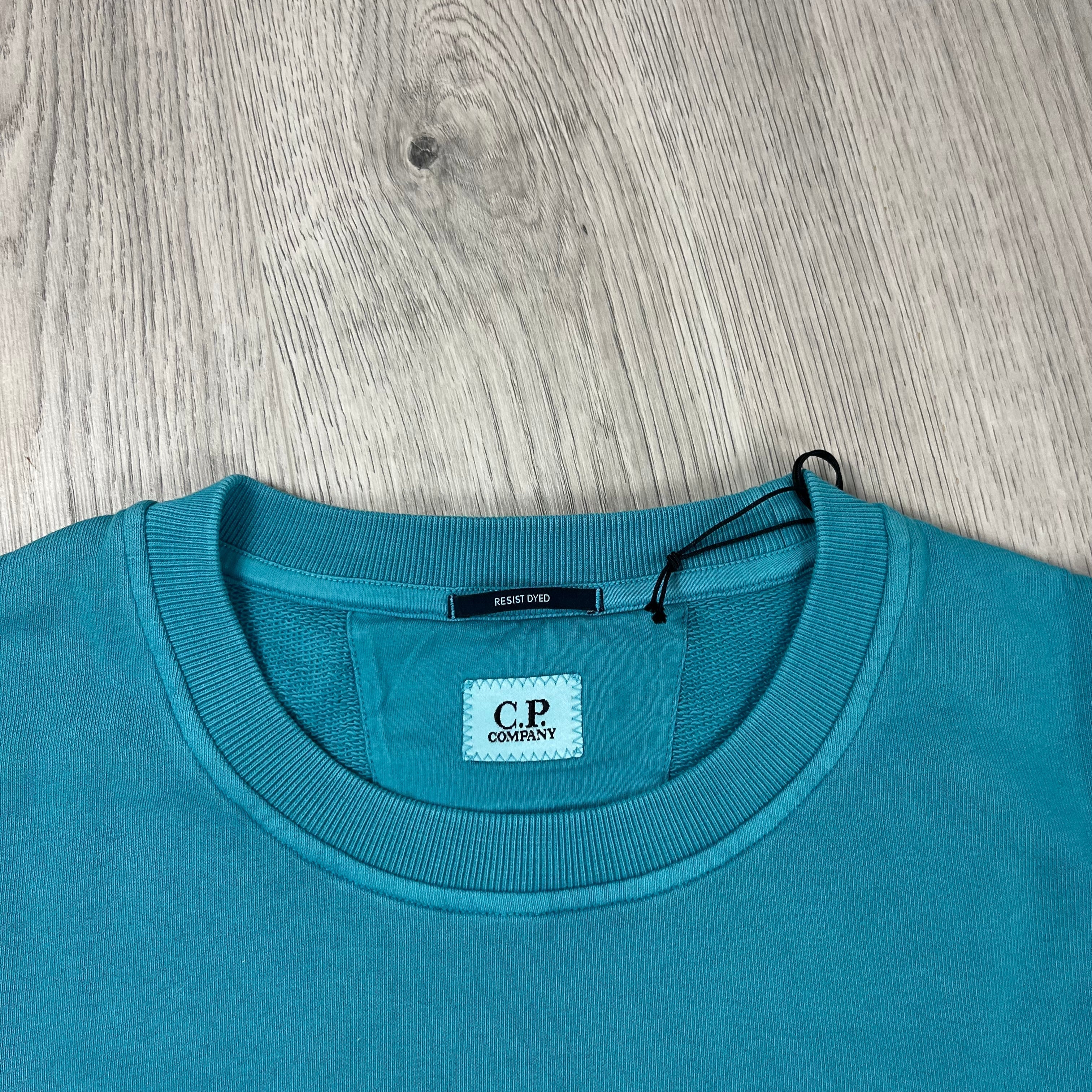CP Company Patch Sweatshirt - Tile Blue -Usfansport