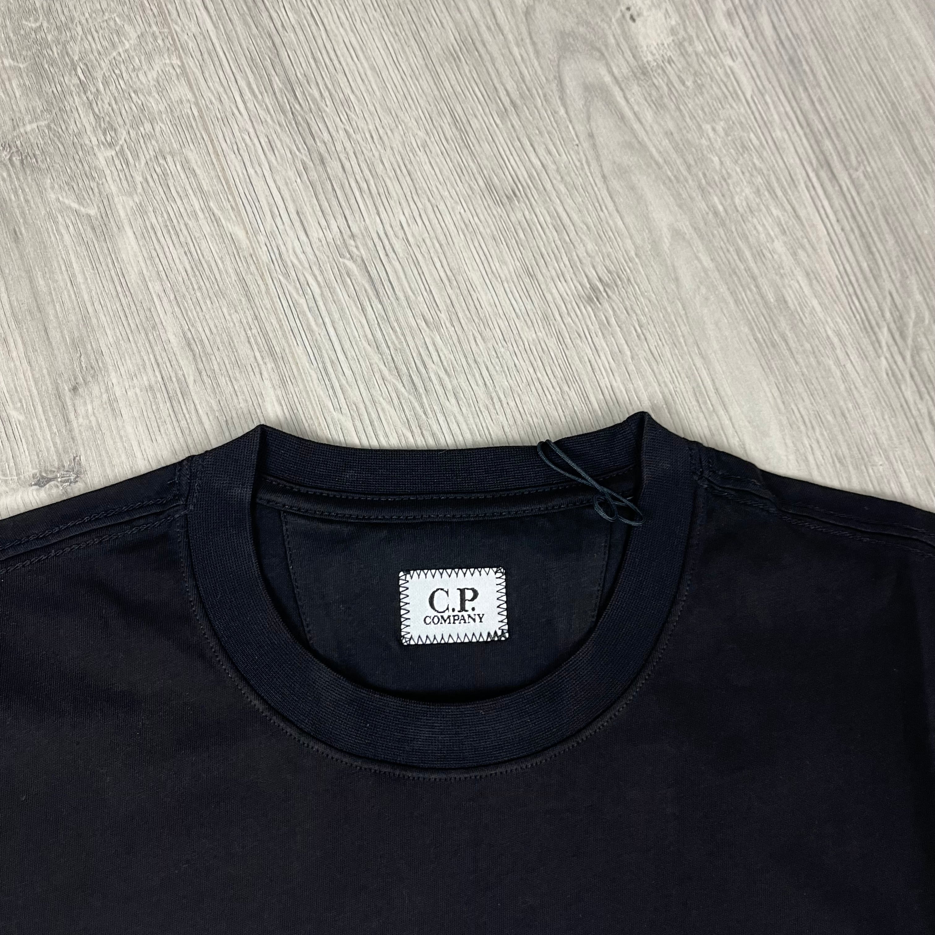 CP Company Stamp T-Shirt - Black -Usfansport