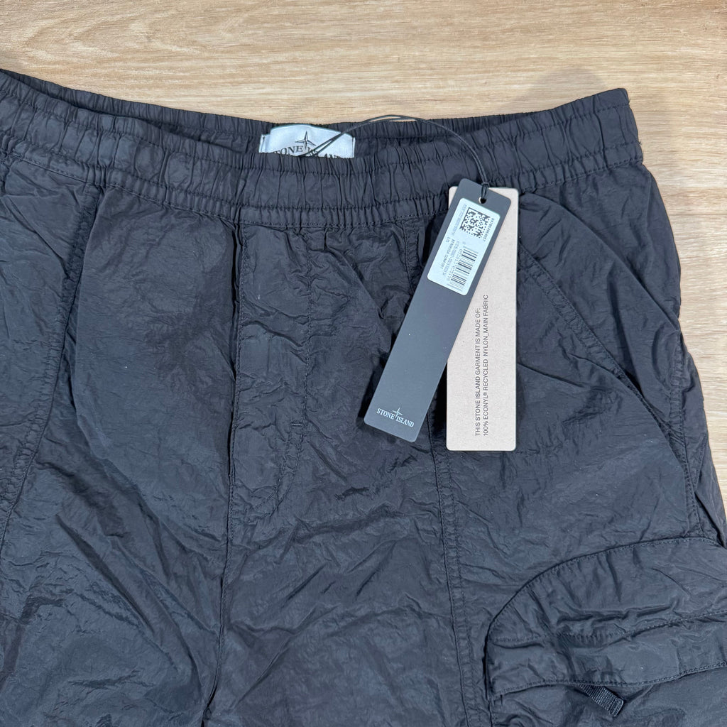 Stone Island Nylon Metal Bermuda Shorts in Black -Usfansport