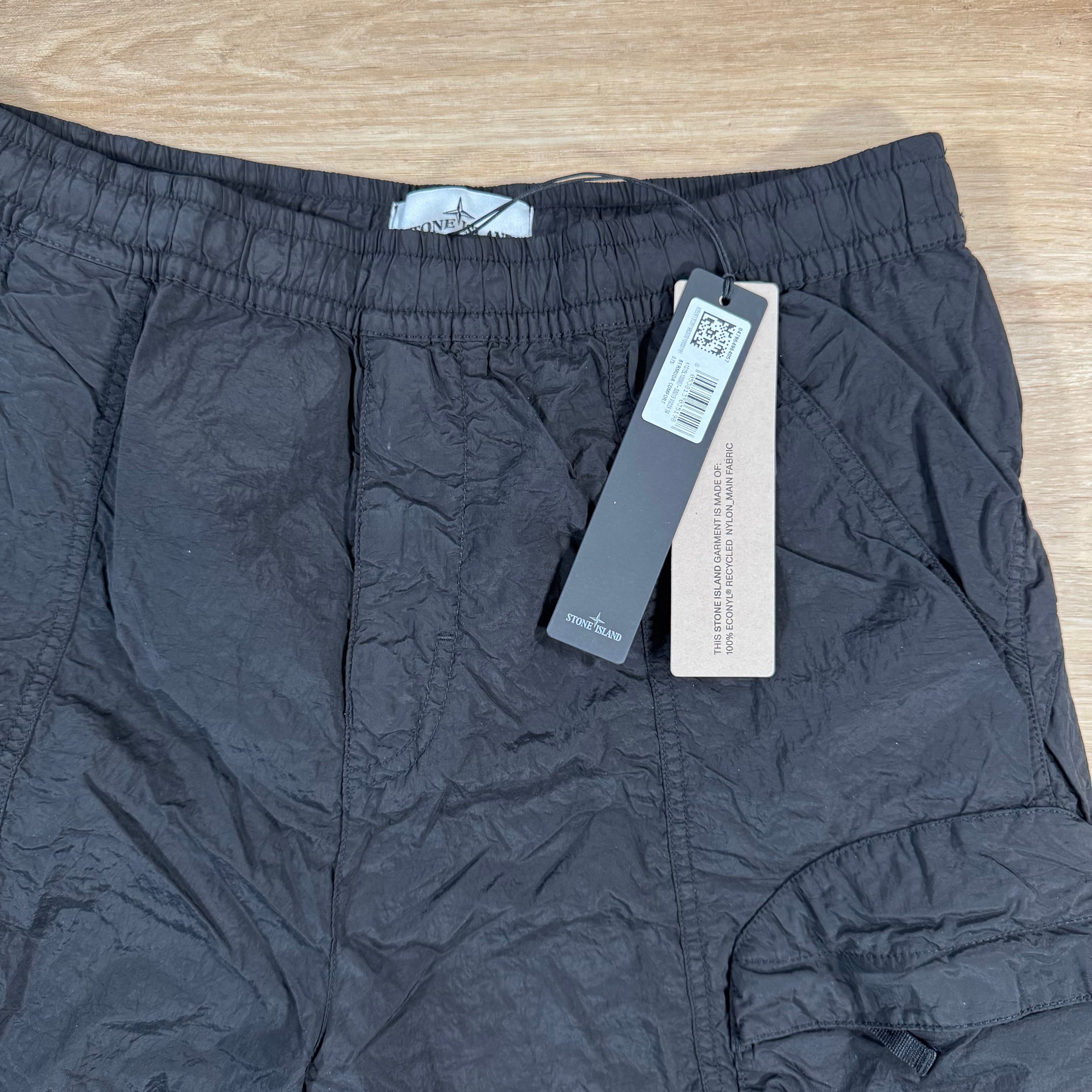 Stone Island Nylon Metal Bermuda Shorts in Black -Usfansport