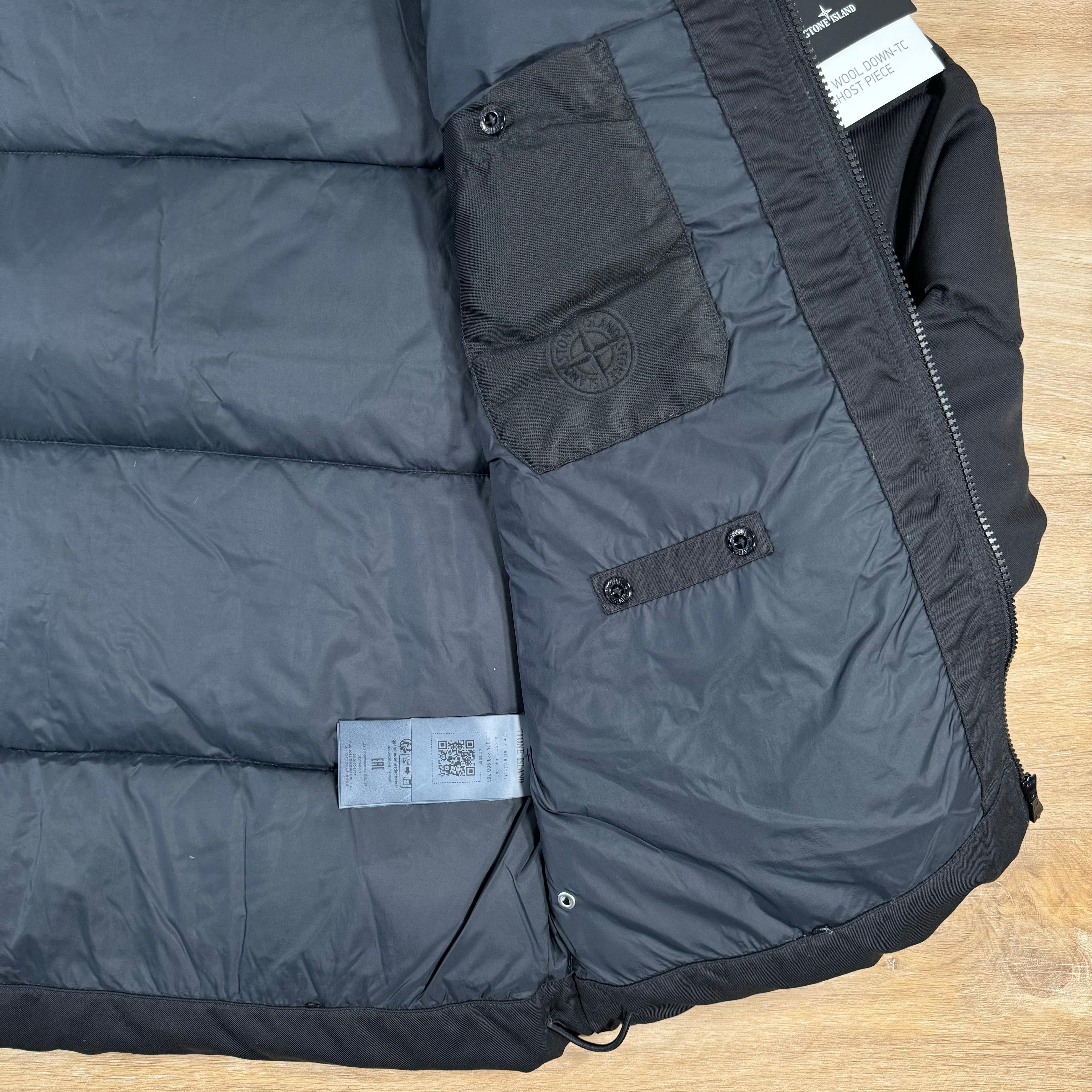 Stone Island Down-TC Ghost Jacket in Black -Usfansport