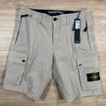 Stone Island Supima Twill Stretch-TC Cargo Bermuda Shorts in Desert -Usfansport