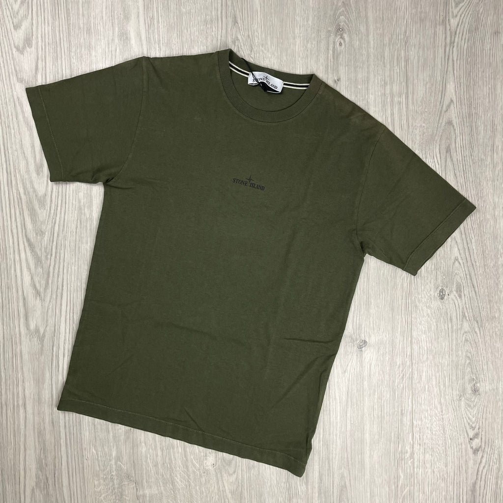 Stone Island Printed T-Shirt - Olive -Usfansport