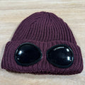 CP Company Extra Fine Merino Wool Goggle Beanie in Potent Purple -Usfansport
