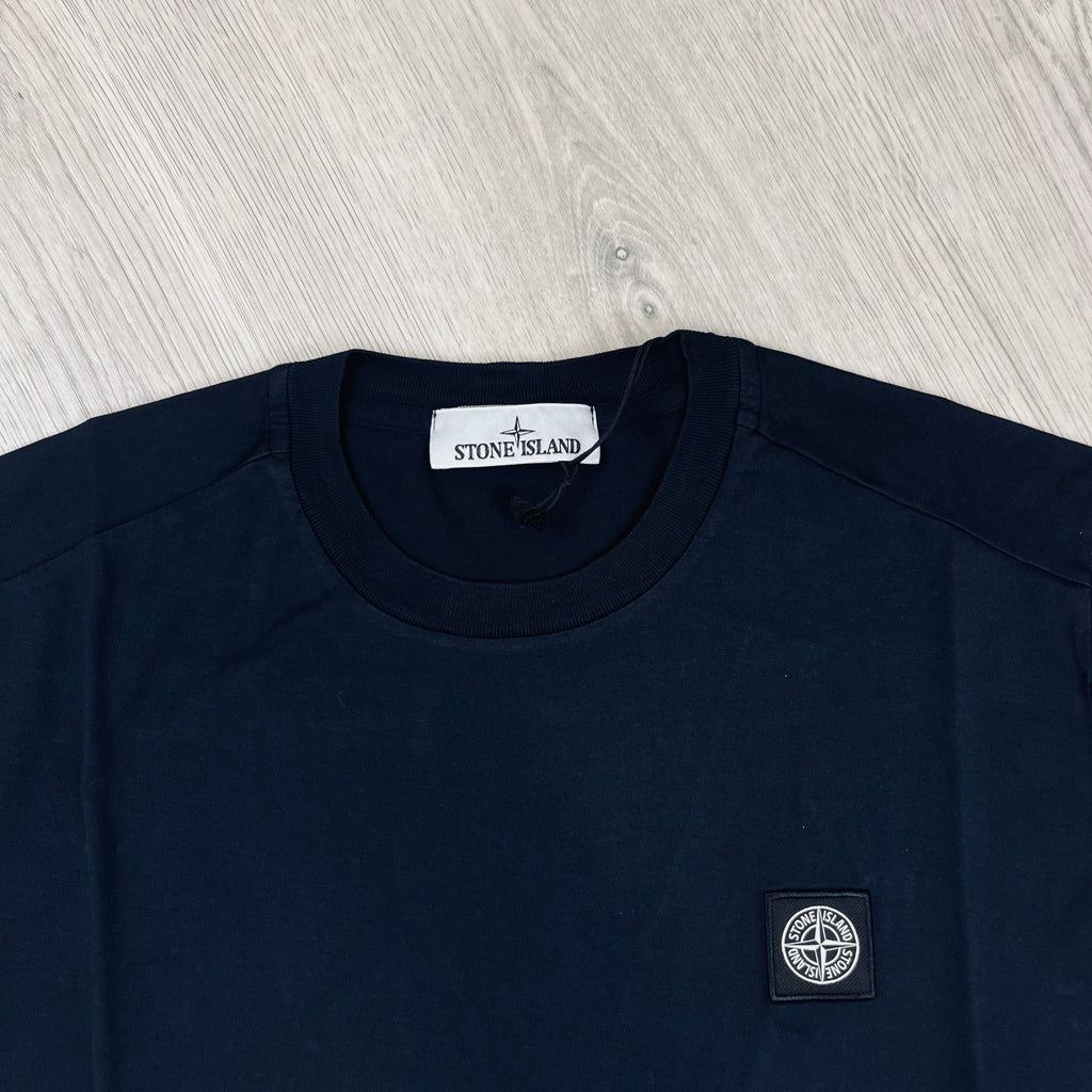 Stone Island Patch T-Shirt - Navy -Usfansport