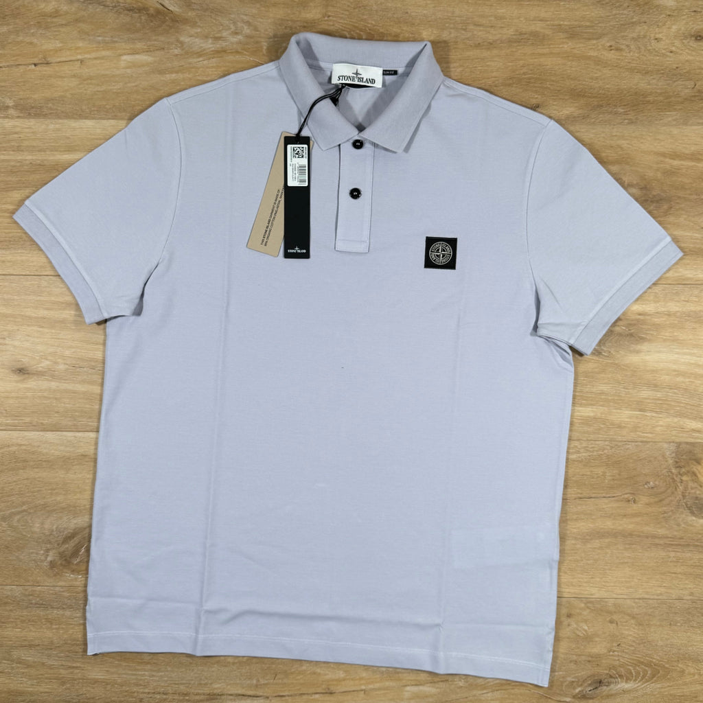 Stone Island Organic Cotton Pique Polo Shirt in Lilac -Usfansport
