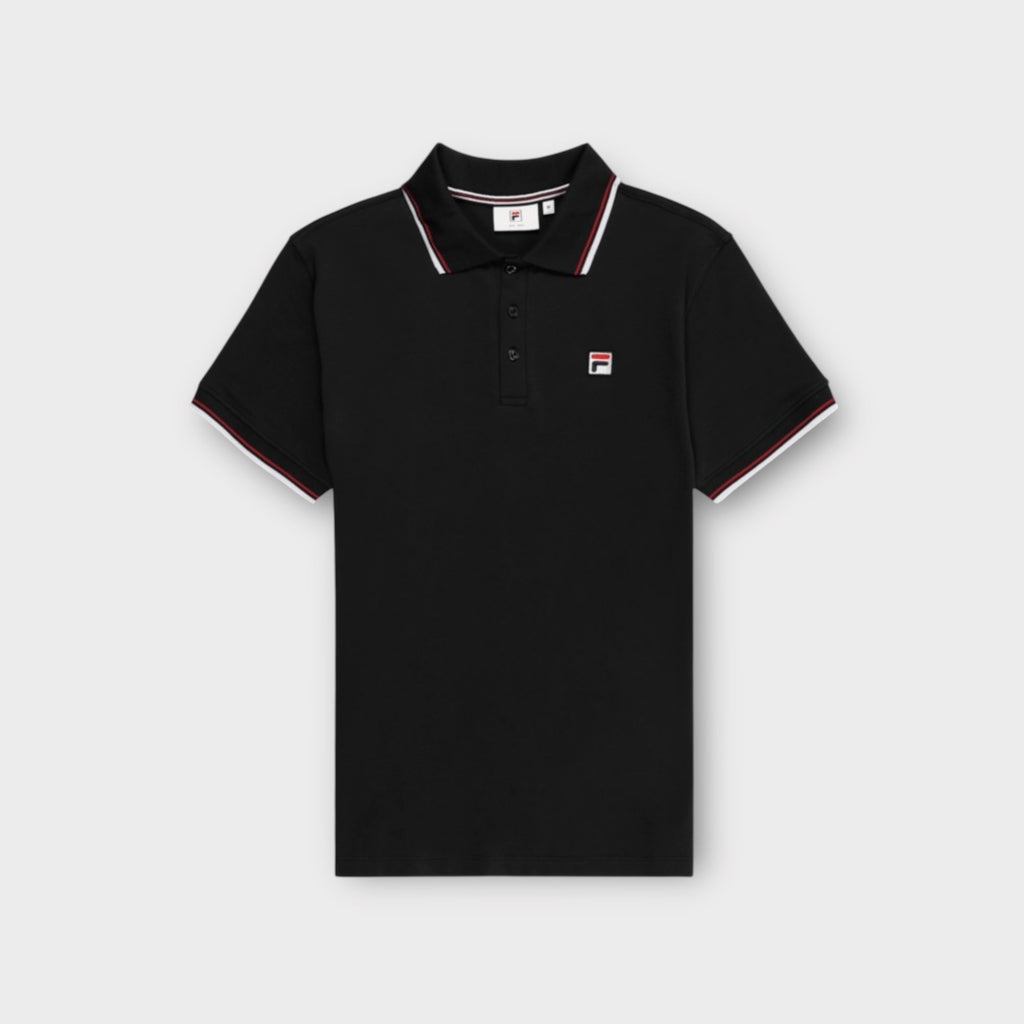 FILA Biella Regular Tipped Polo Shirt I Sort