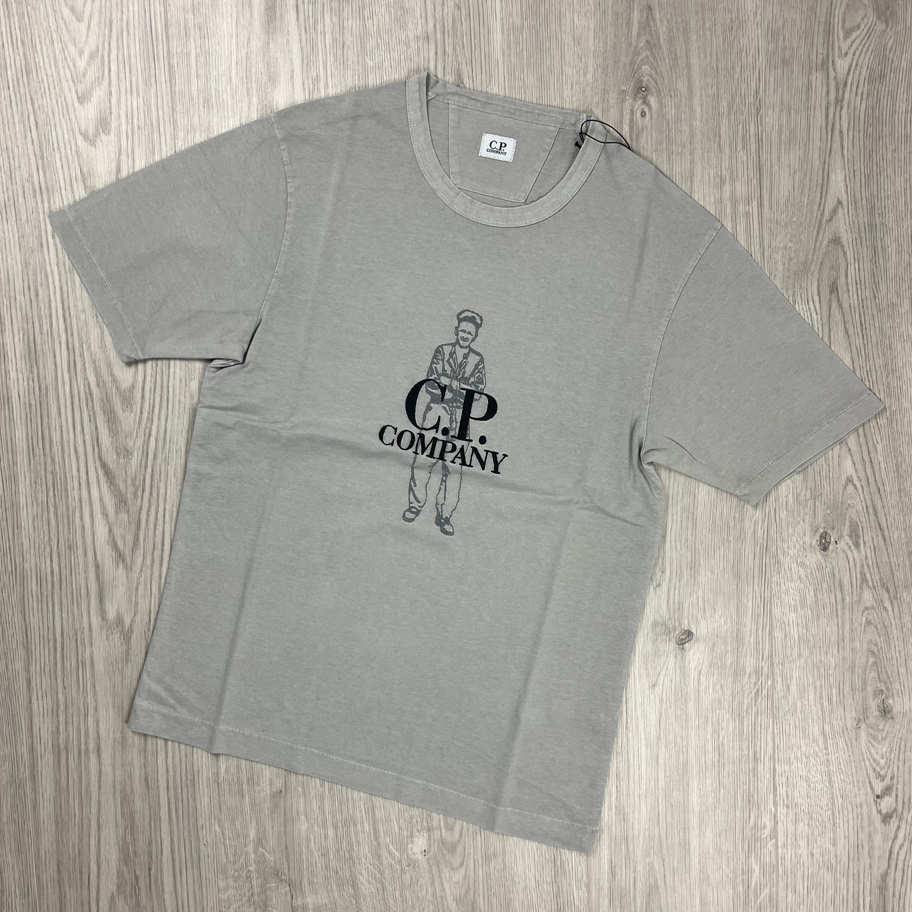 CP Company Sailor T-Shirt - Drizzle -Usfansport