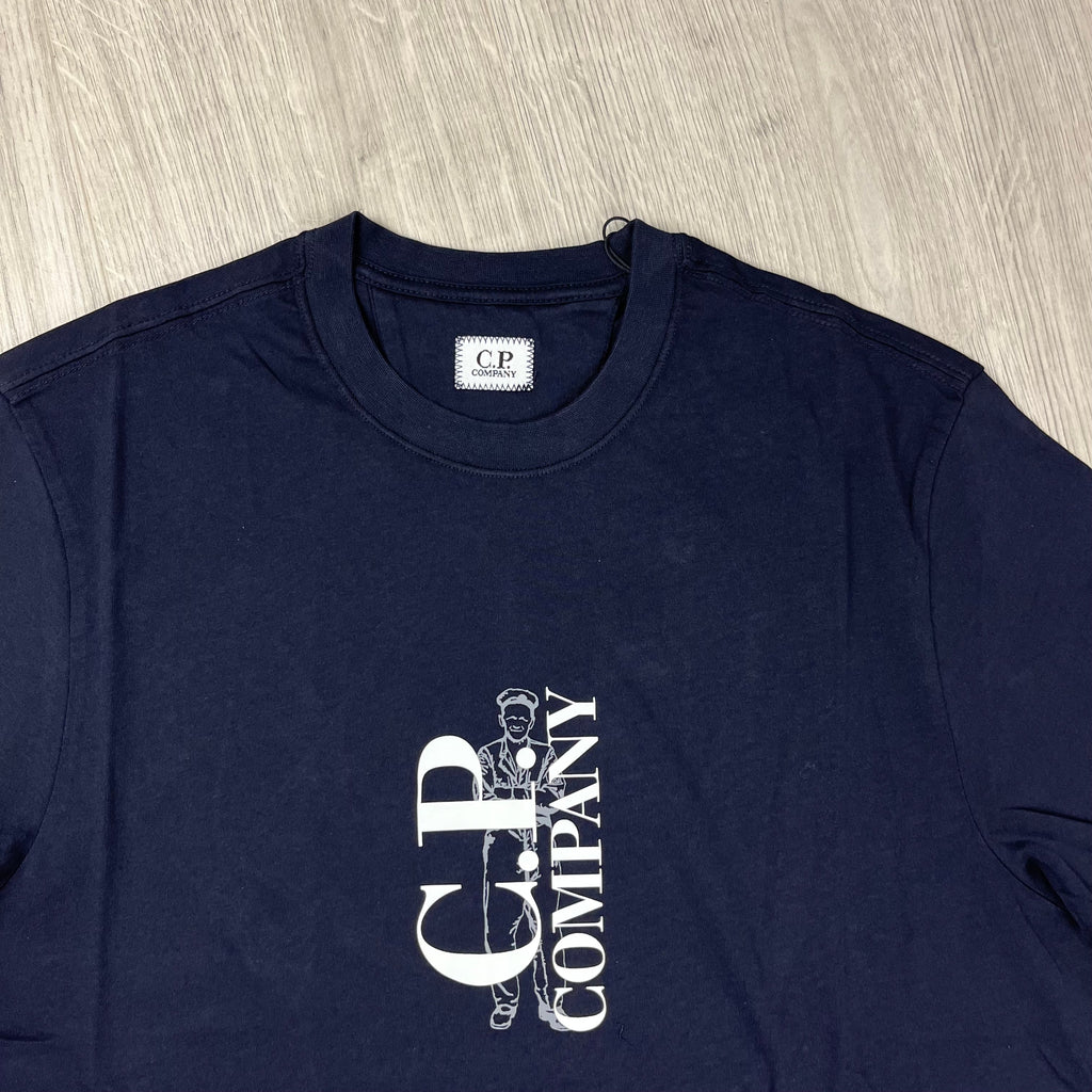 CP Company Sailor T-Shirt - Navy -Usfansport