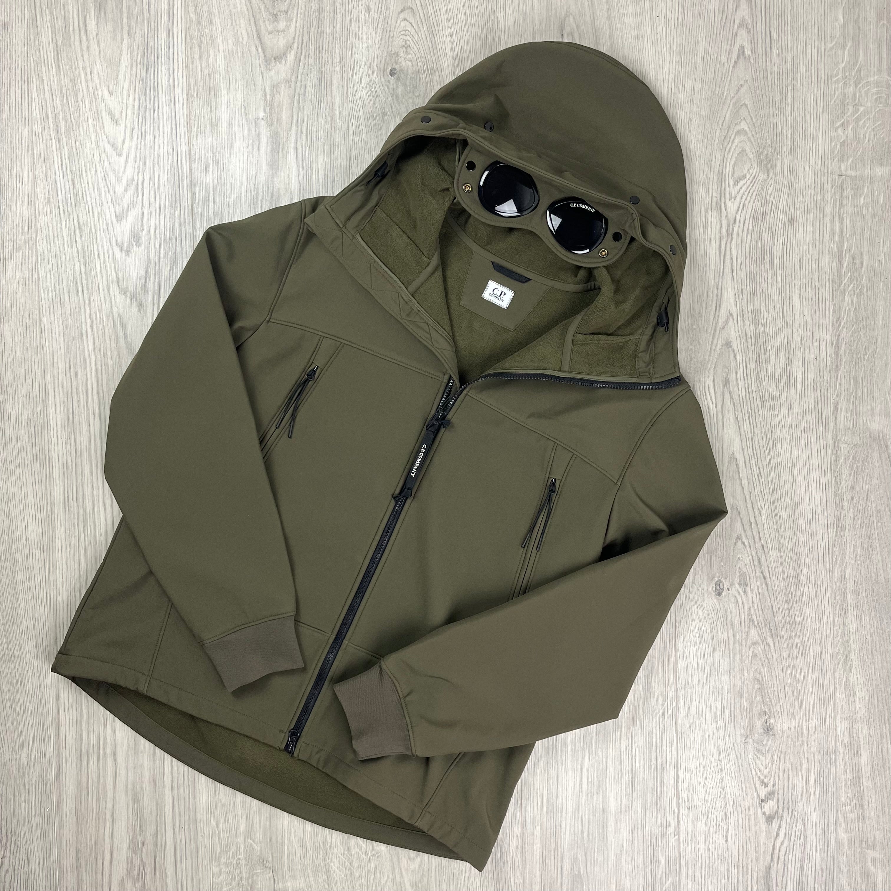 CP Company Shell Goggle Jacket - Ivy Green -Usfansport