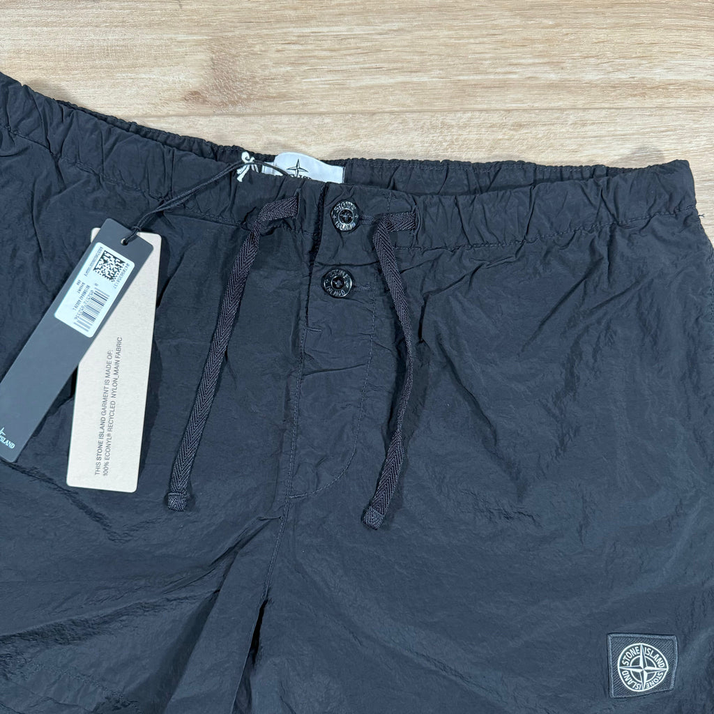 Stone Island Nylon Metal Button Swim Shorts in Black -Usfansport