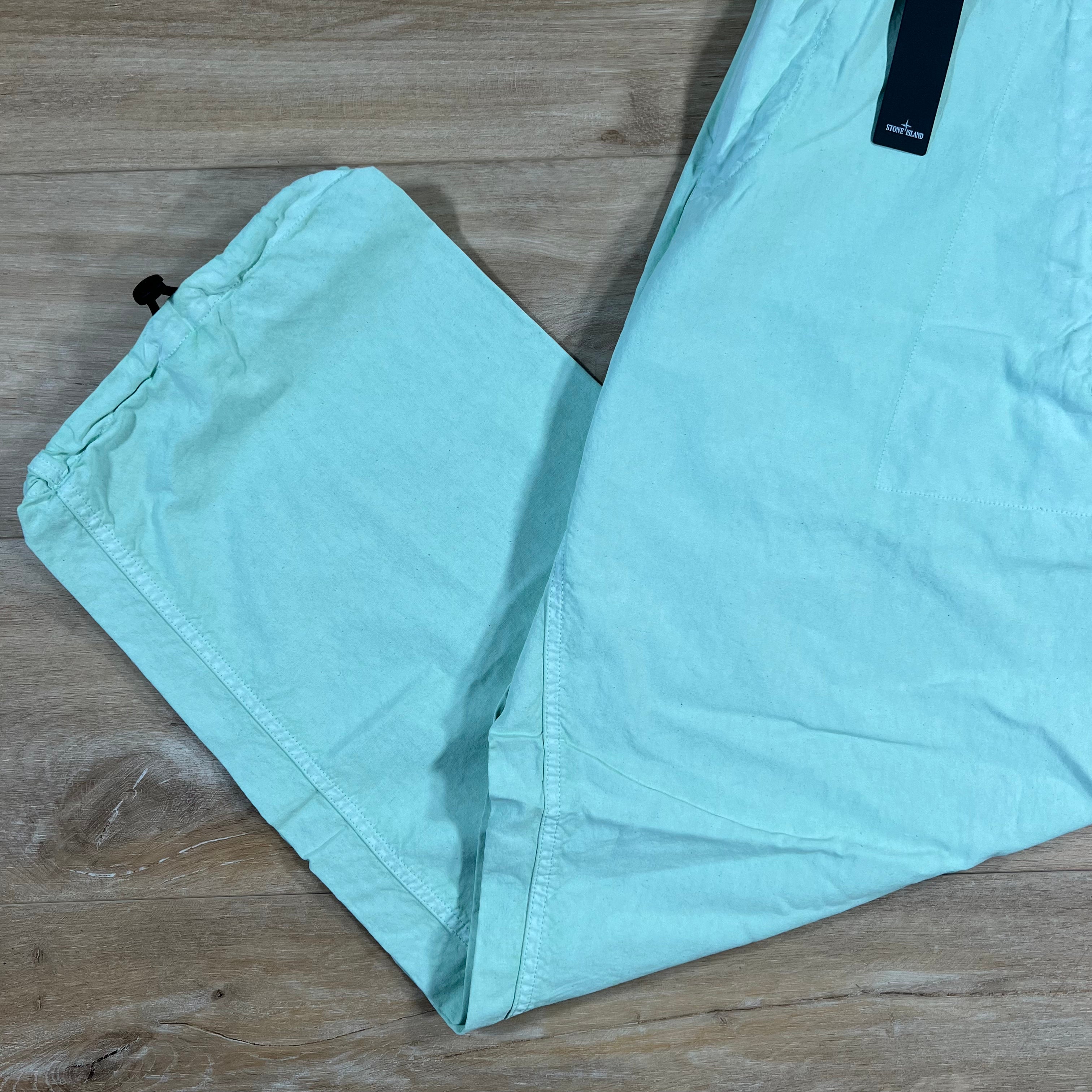 Stone Island Straight Leg Marina Trousers in Light Green -Usfansport