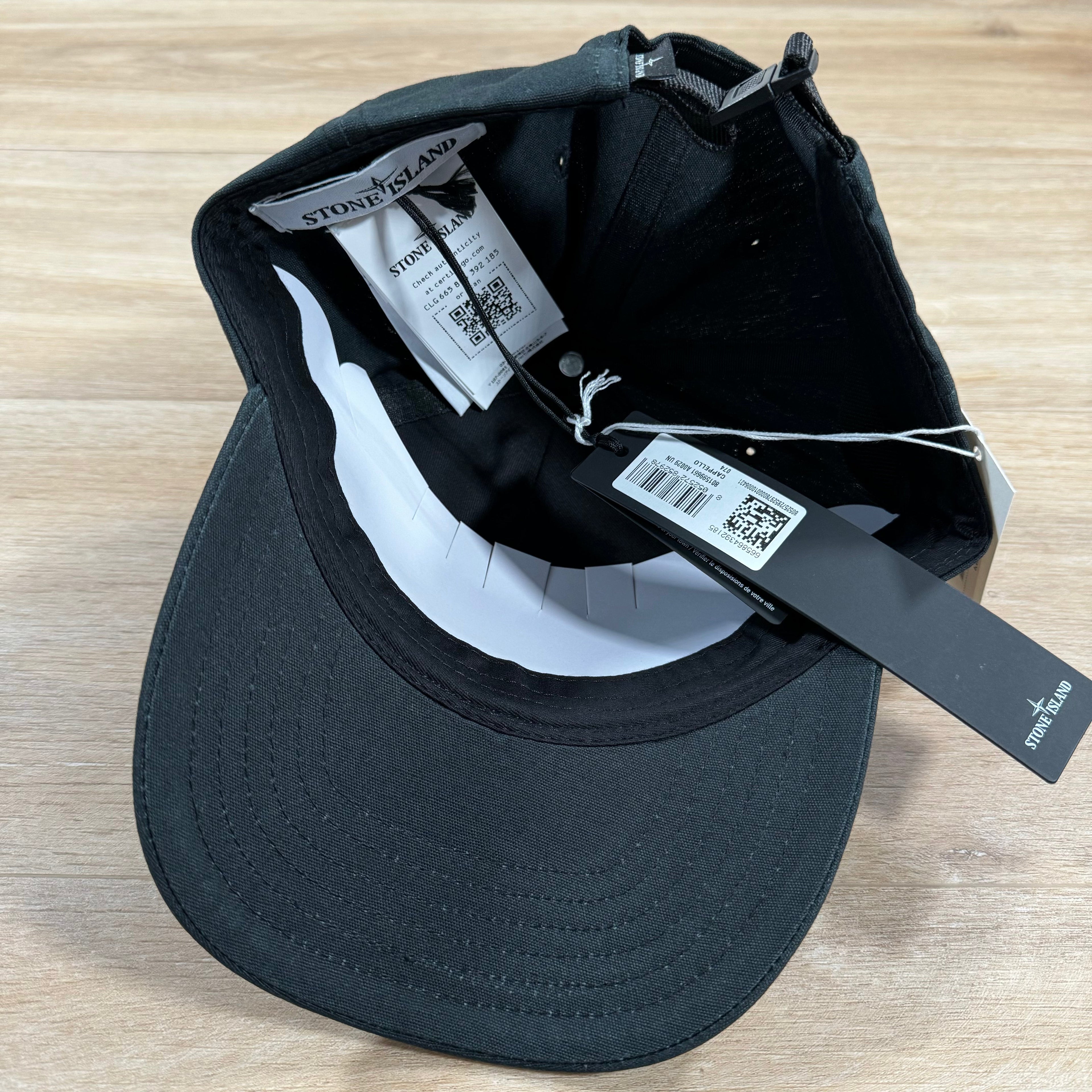 Stone Island Compass Logo Cap in Navy -Usfansport