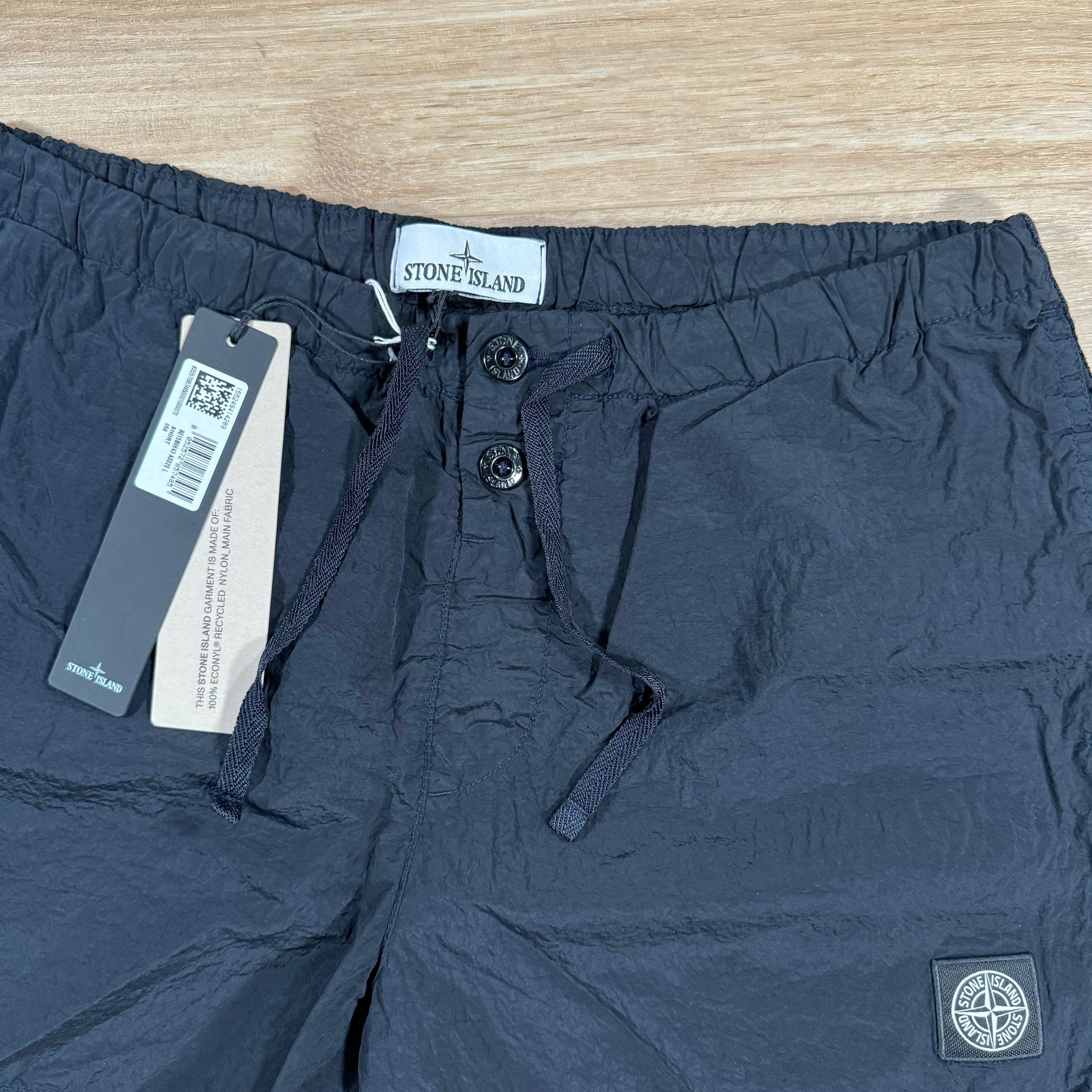 Stone Island Nylon Metal Button Swim Shorts in Navy -Usfansport