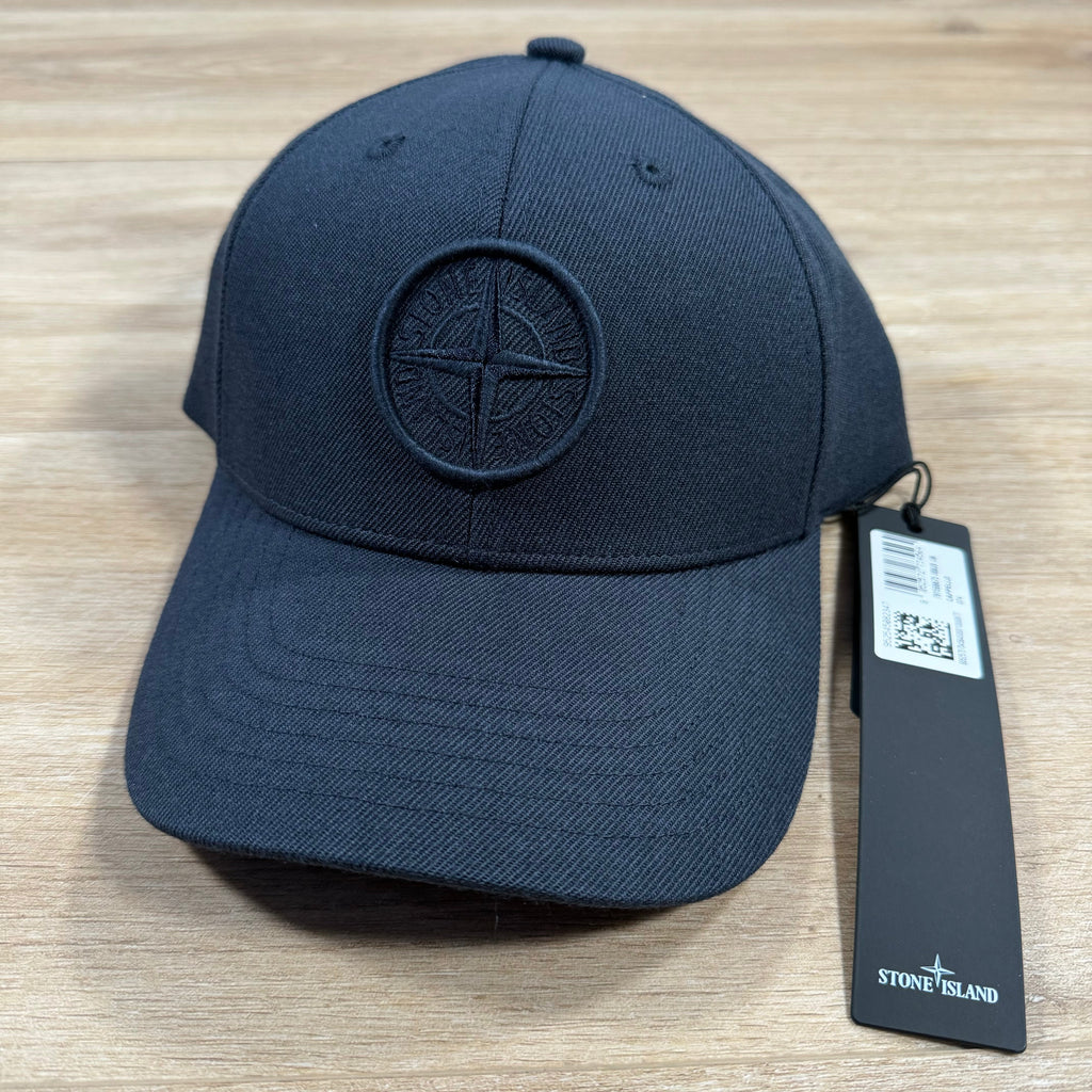 Stone Island Compass Logo Cap in Navy -Usfansport