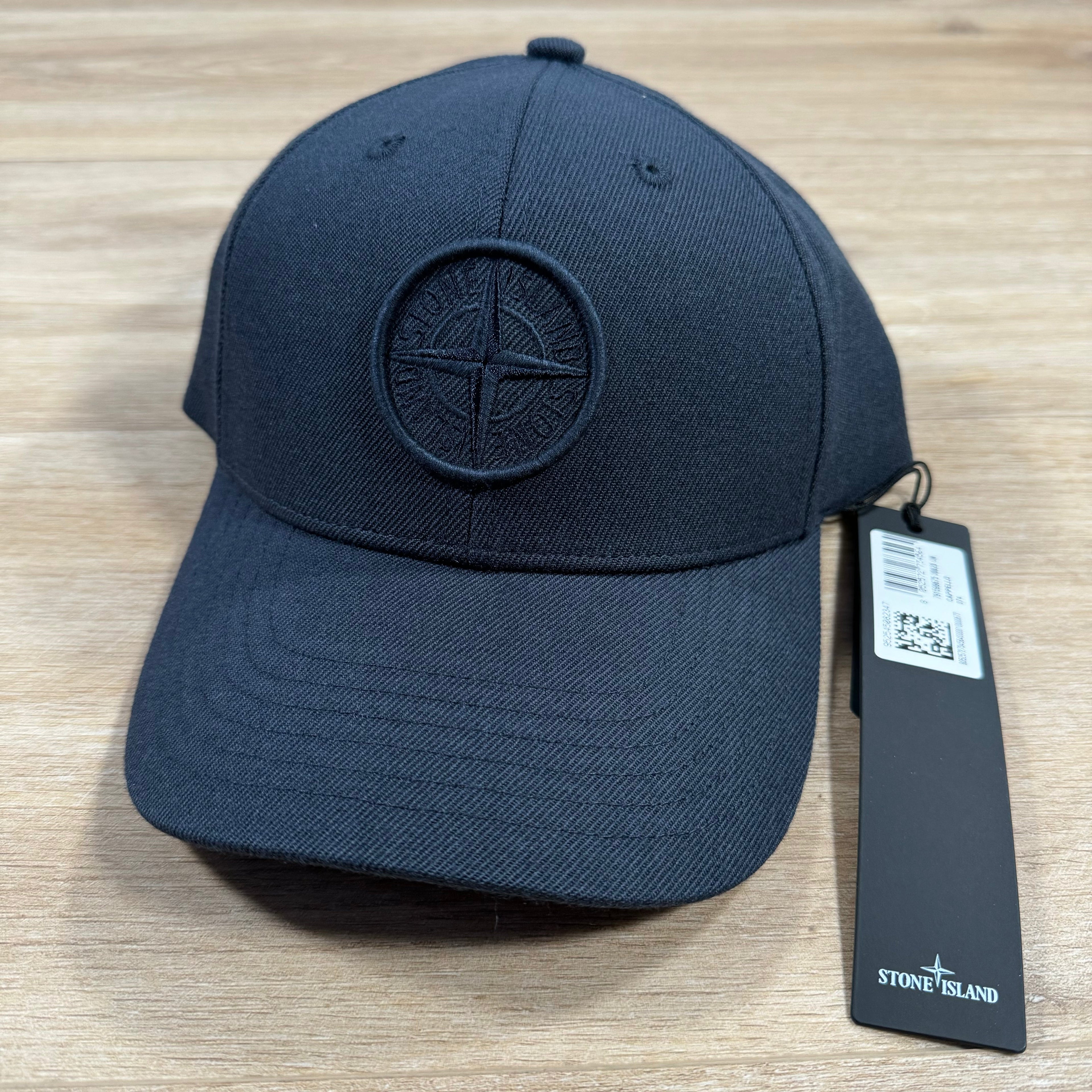 Stone Island Compass Logo Cap in Navy -Usfansport
