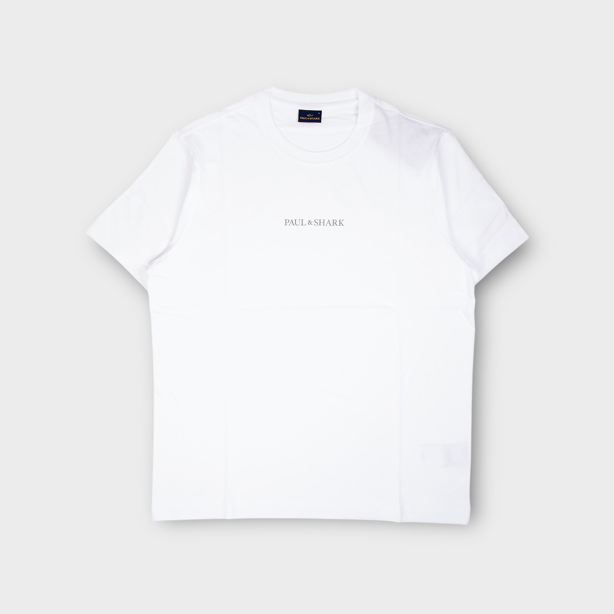 Paul & Shark Knitted Cotton T-Shirt I Hvid