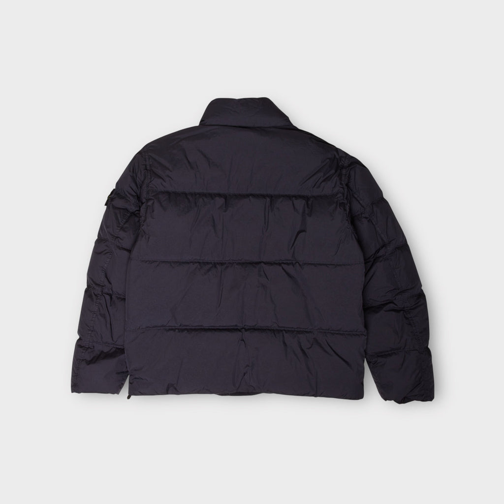 Stone Island Garment Crinkle Reps Dun Jakke I Navy