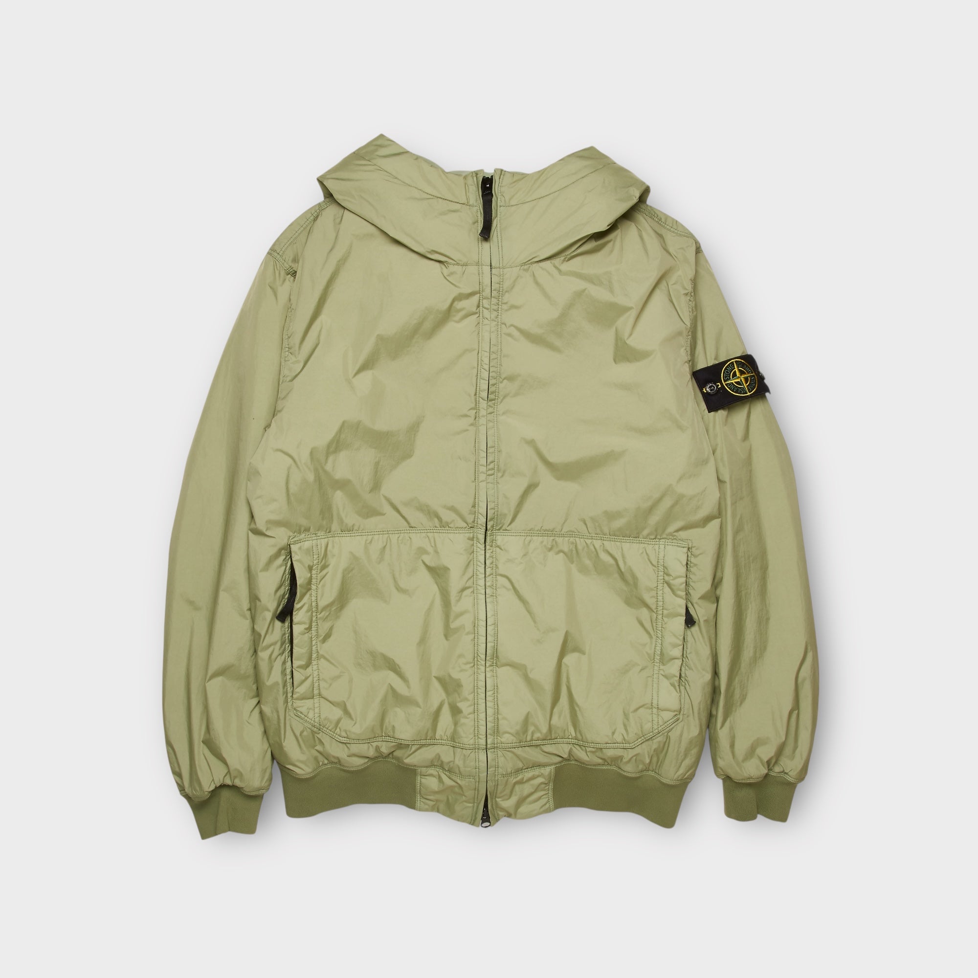 Stone Island Garment Crinkle Reps Jakke I Green