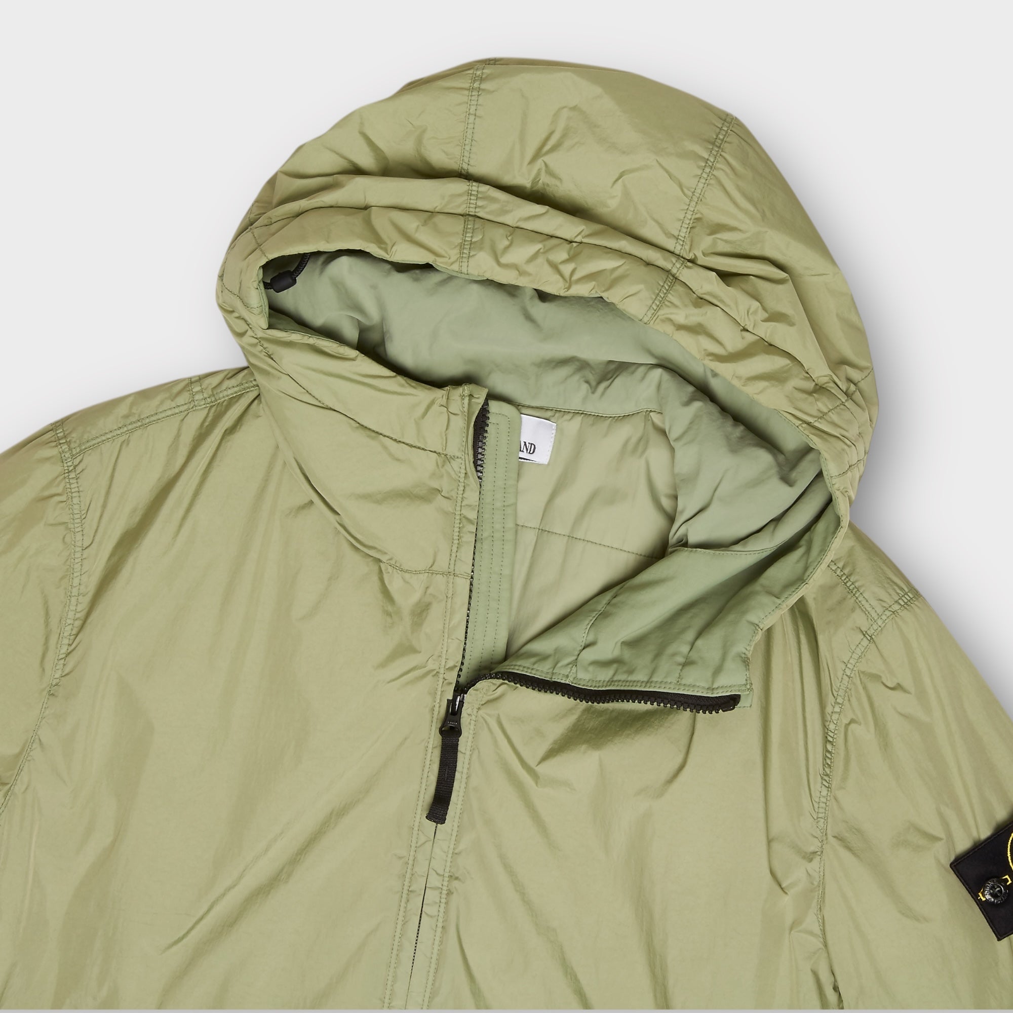 Stone Island Garment Crinkle Reps Jakke I Green