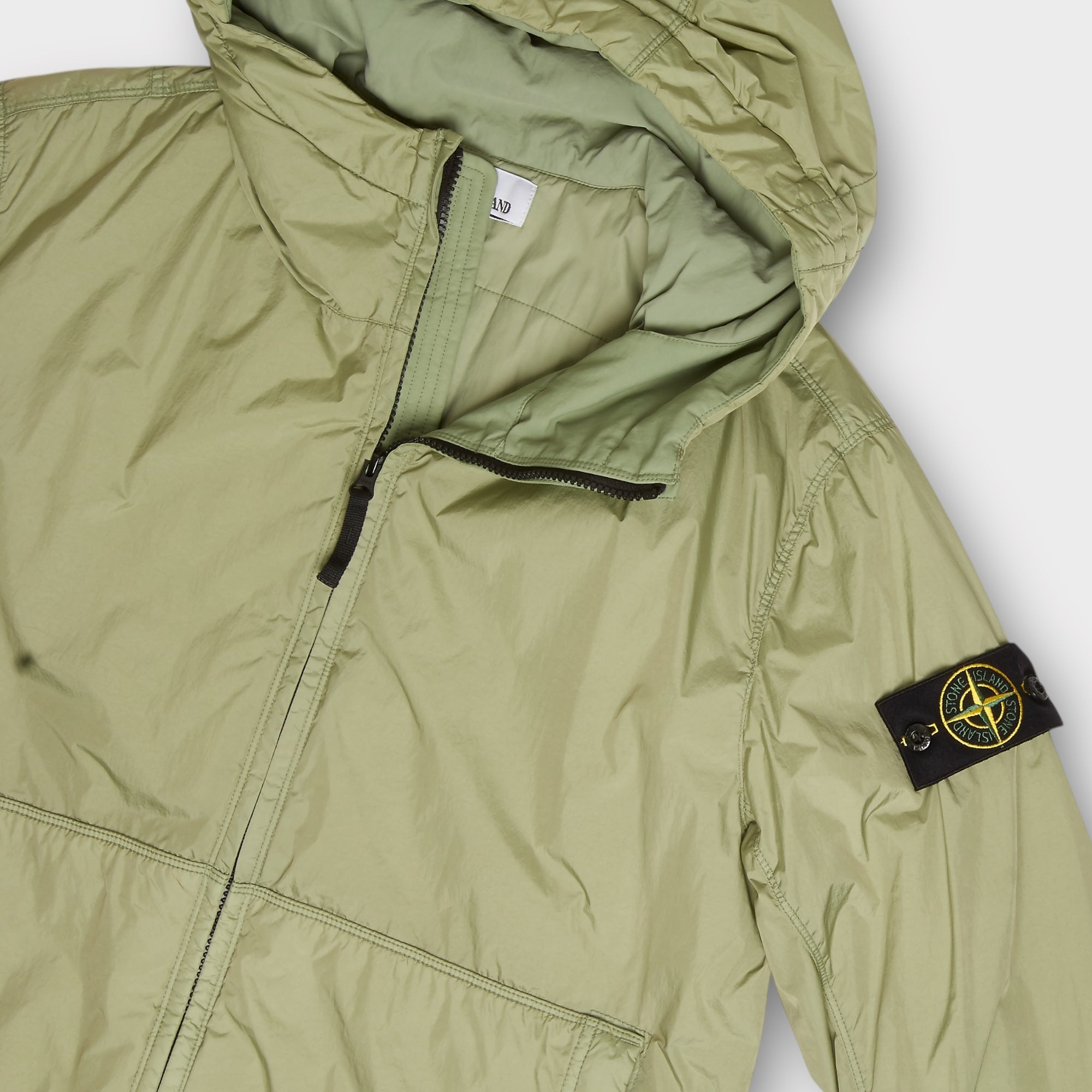 Stone Island Garment Crinkle Reps Jakke I Green