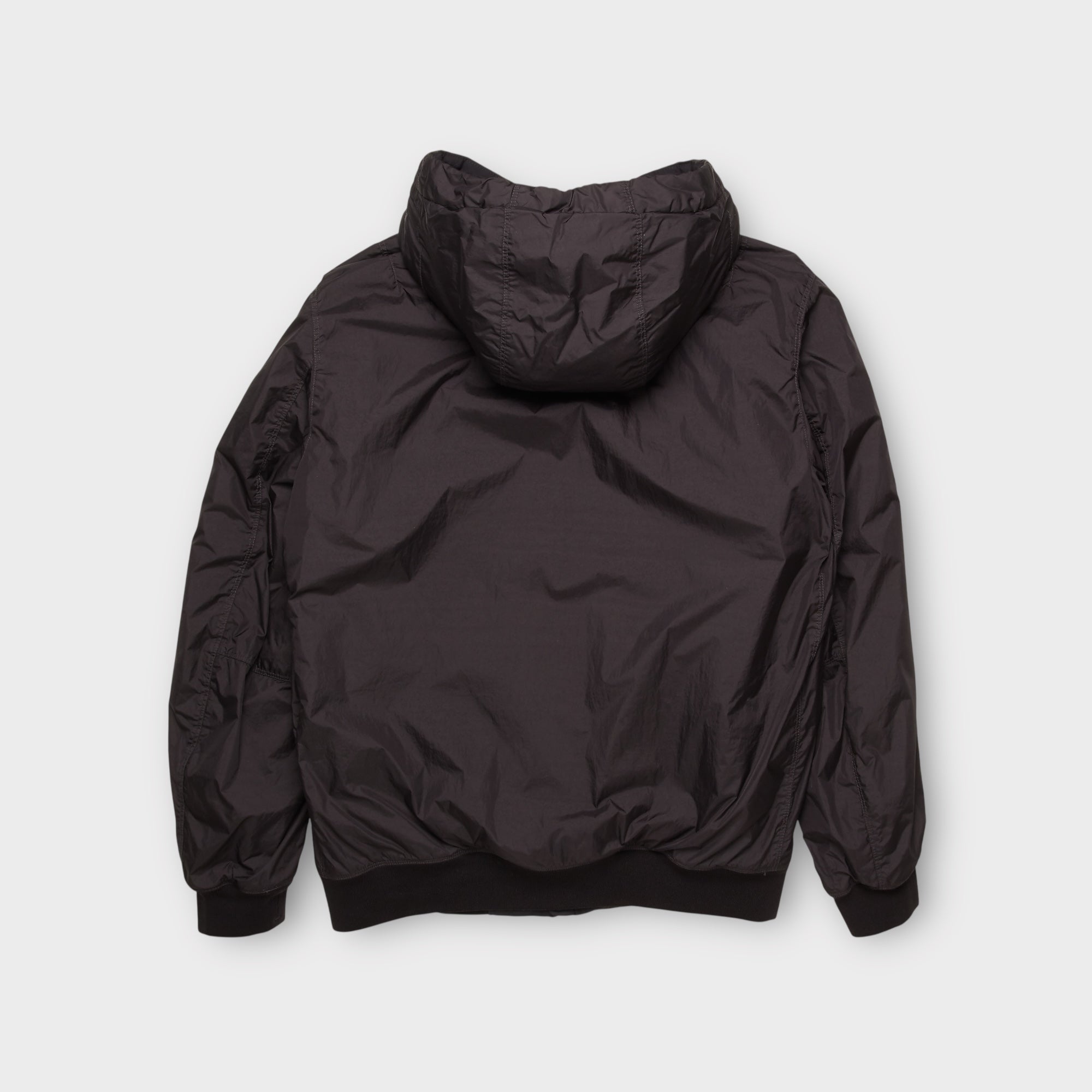 Stone Island Garment Crinkle Reps Jakke I Sort
