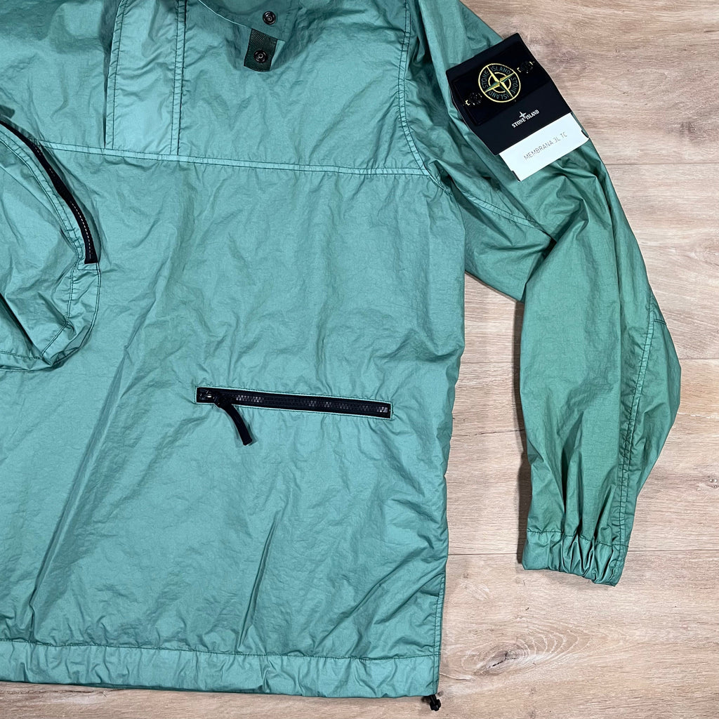 Stone Island Membrana 3L TC Anorak Jacket in Mint -Usfansport