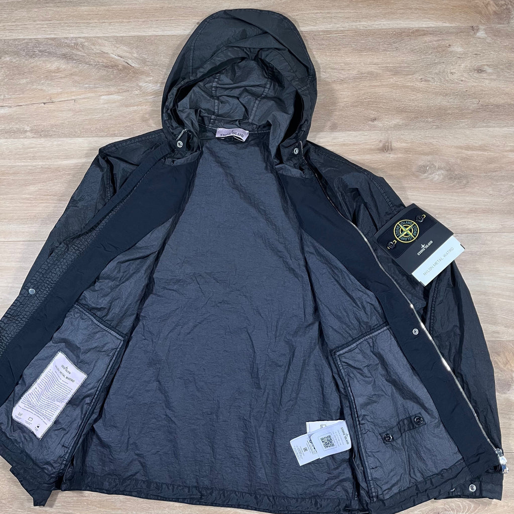 Stone Island Nylon Metal Watro TC Jacket in Black -Usfansport