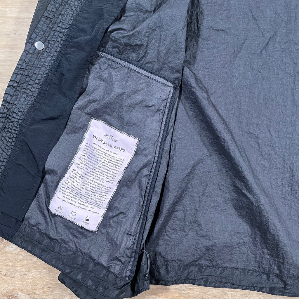 Stone Island Nylon Metal Watro TC Jacket in Black -Usfansport
