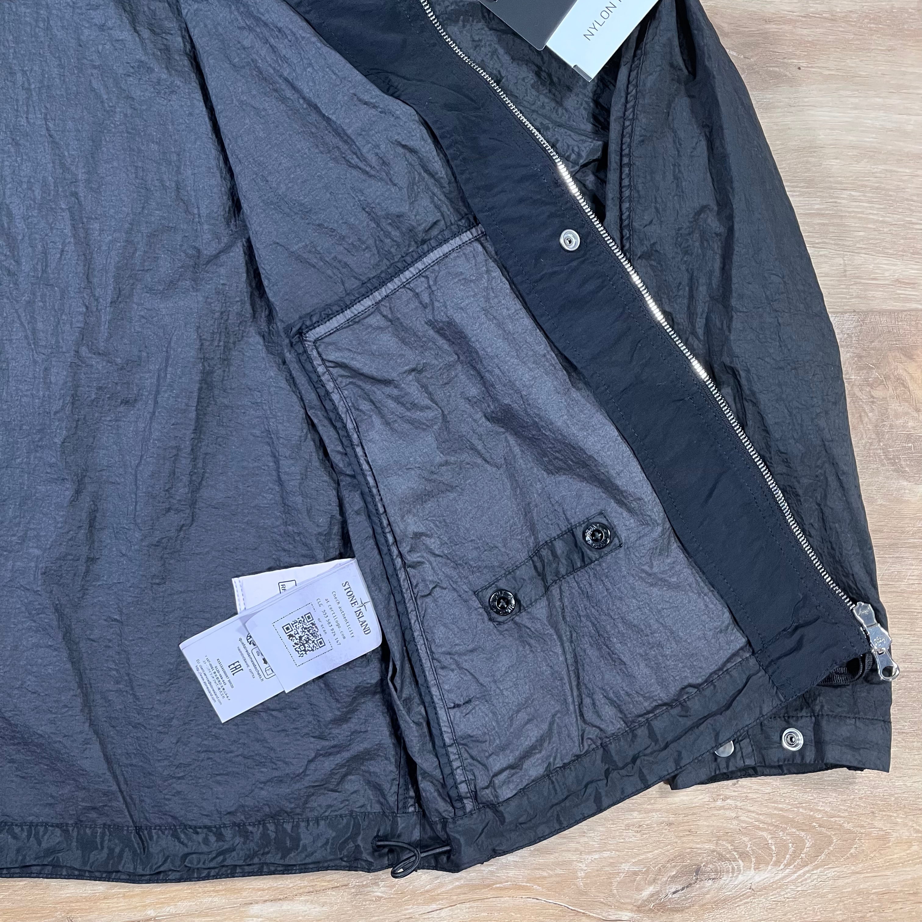 Stone Island Nylon Metal Watro TC Jacket in Black -Usfansport