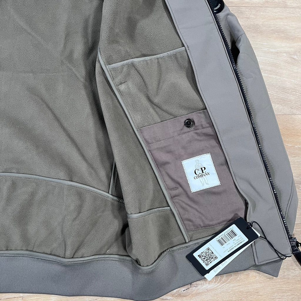 CP Company Shell-R Lens Jacket in Walnut -Usfansport