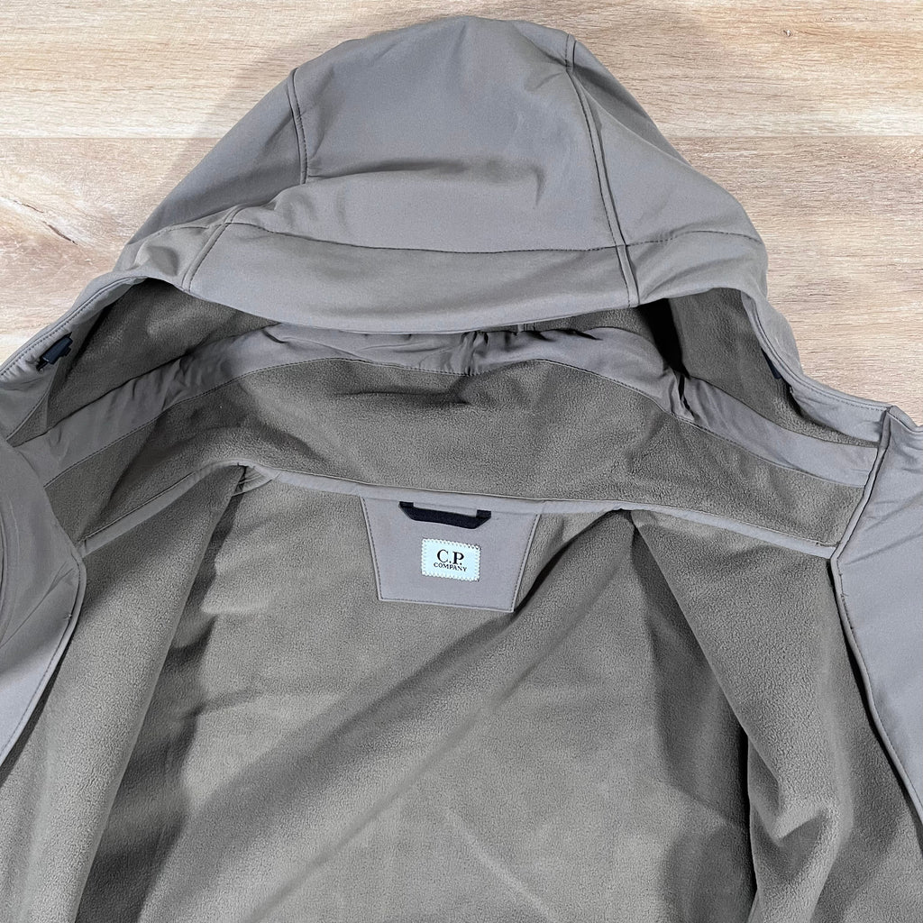 CP Company Shell-R Lens Jacket in Walnut -Usfansport
