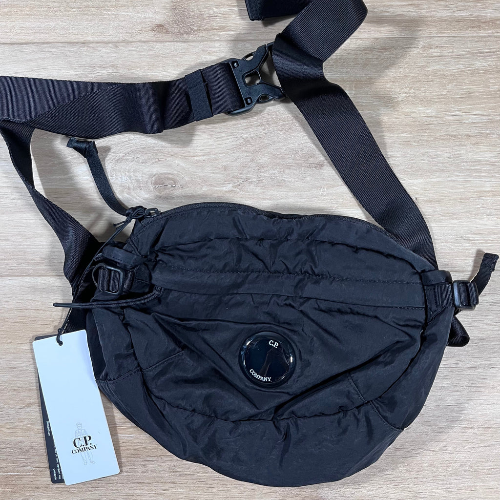 CP Company Nylon Crossbody Lens Bag in Black -Usfansport