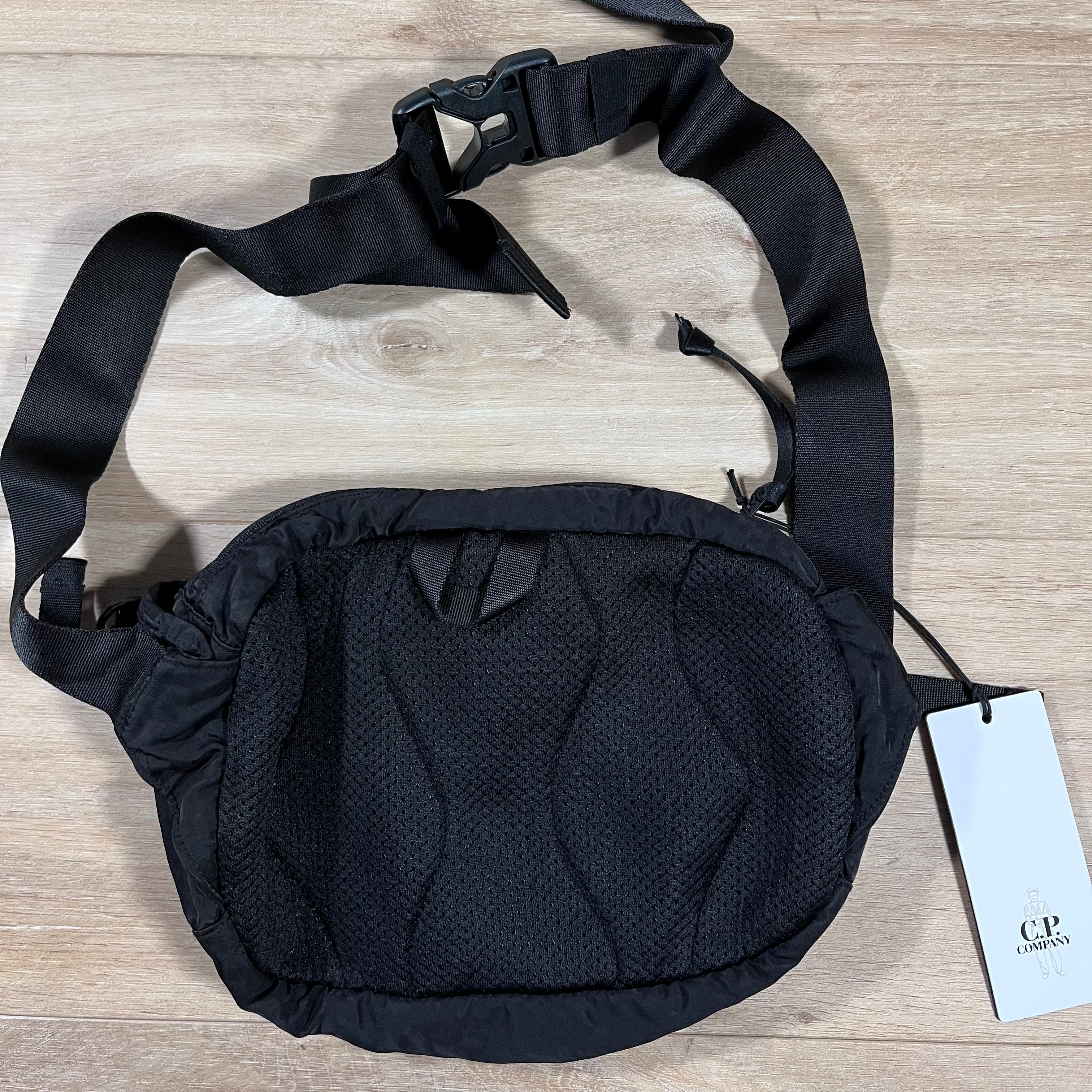 CP Company Nylon Crossbody Lens Bag in Black -Usfansport
