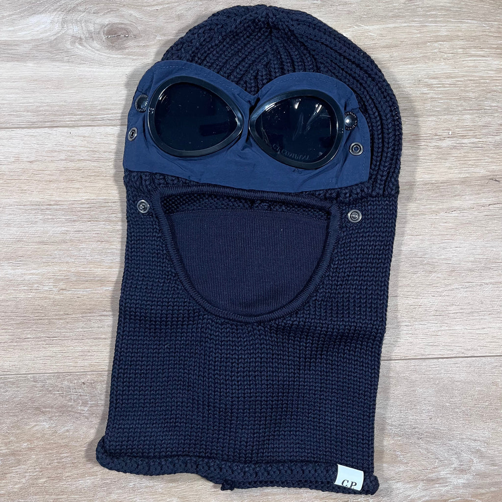 CP Company Merino Wool Goggle Balaclava in Navy -Usfansport