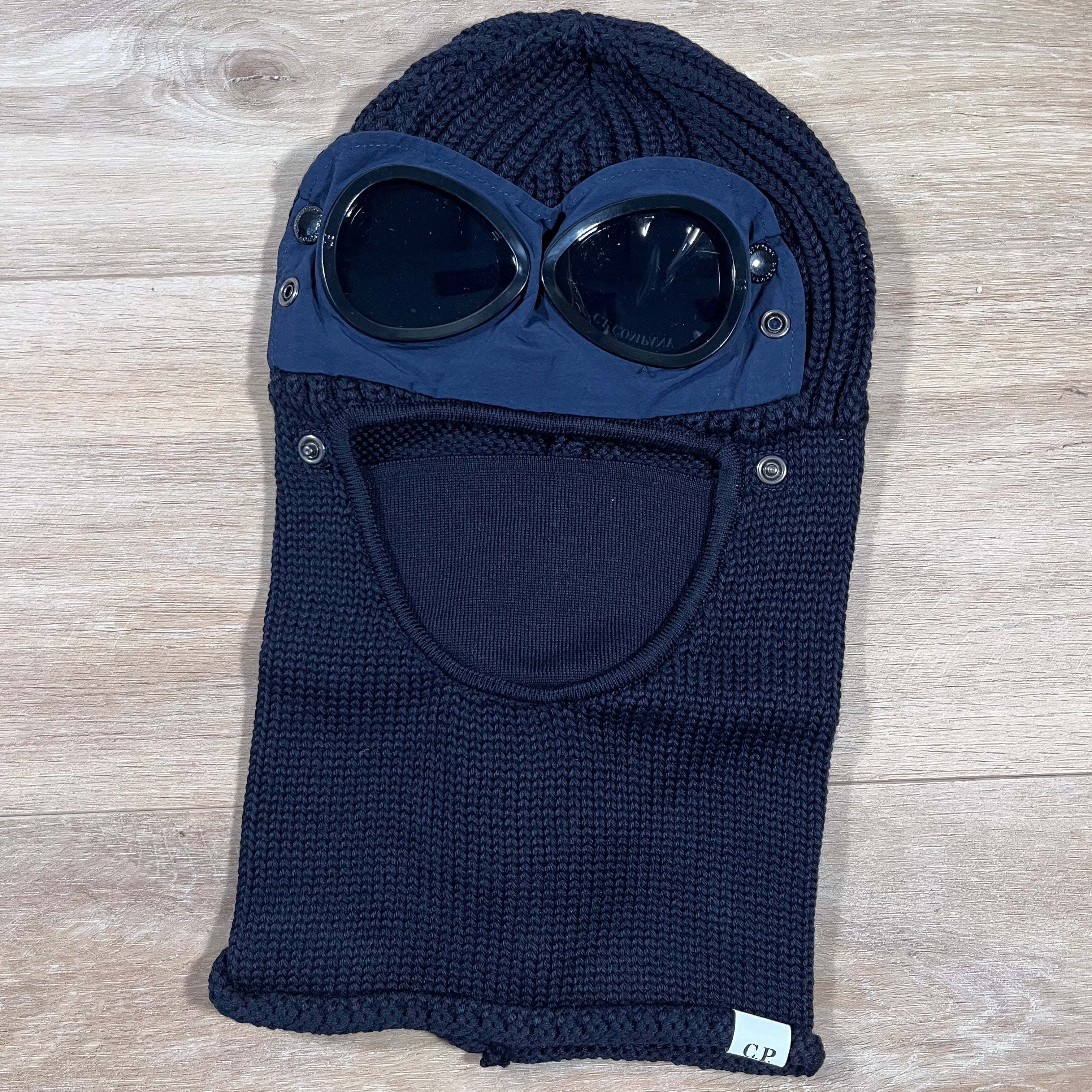CP Company Merino Wool Goggle Balaclava in Navy -Usfansport