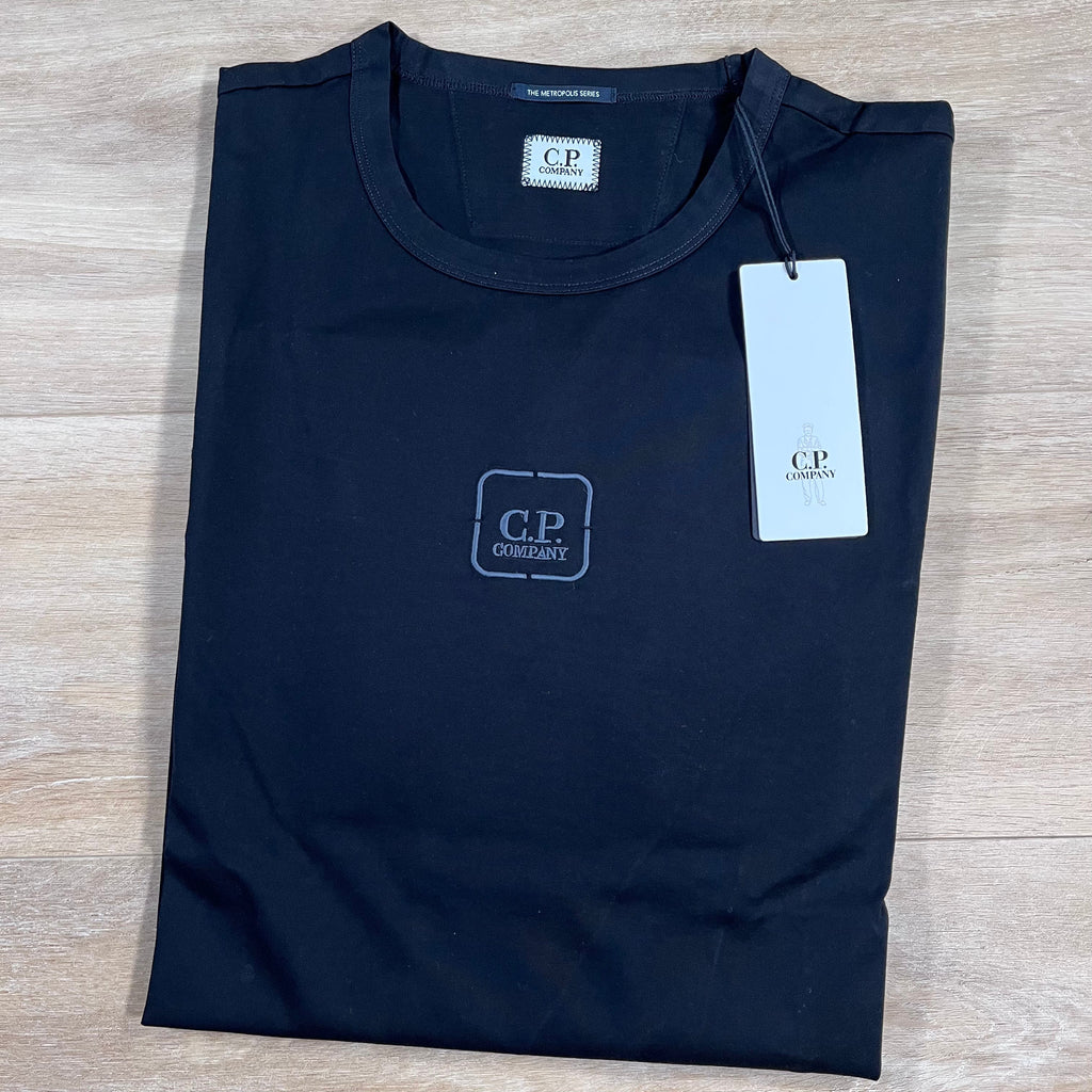 CP Company Metropolis Long Sleeved T-Shirt in Black -Usfansport