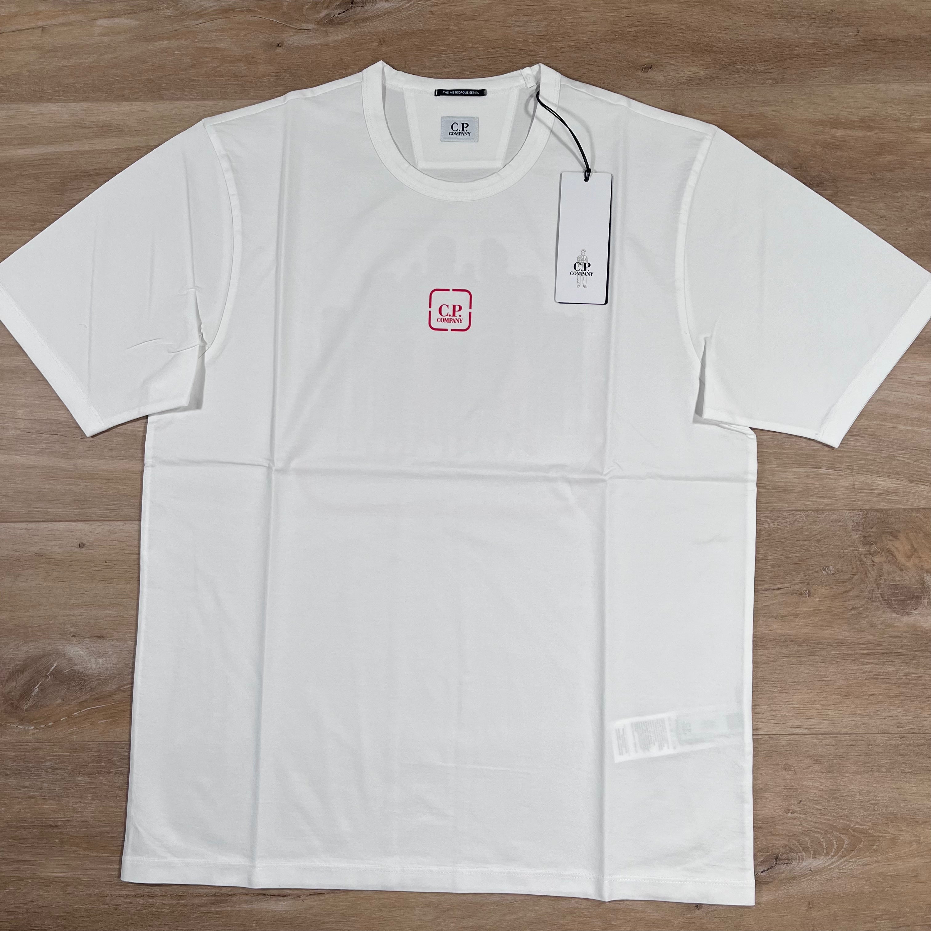CP Company Metropolis T-Shirt in White -Usfansport