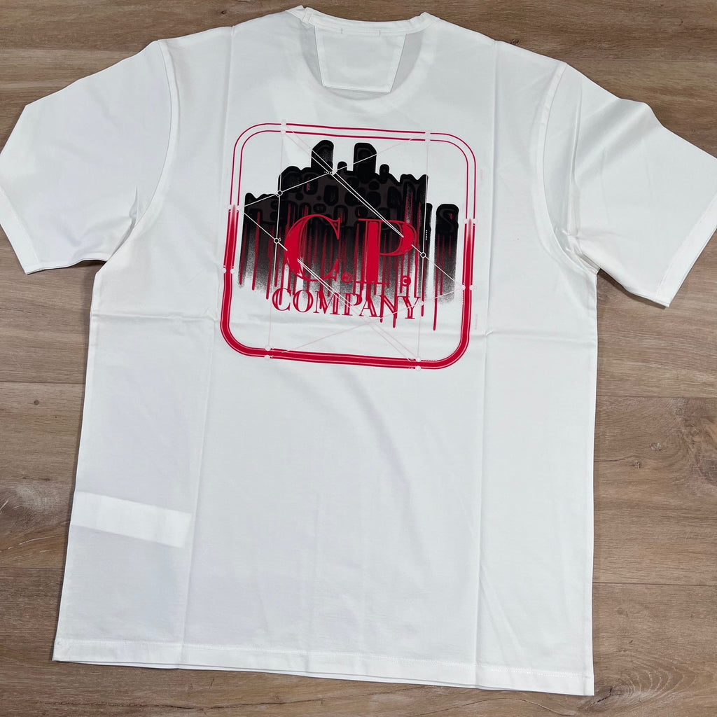 CP Company Metropolis T-Shirt in White -Usfansport