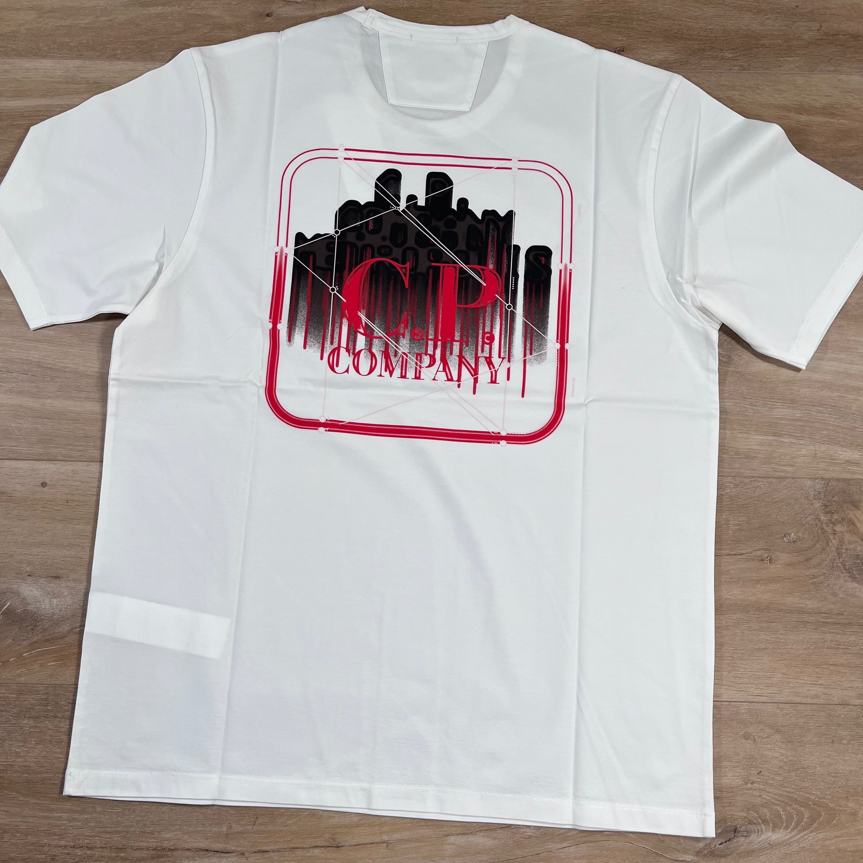 CP Company Metropolis T-Shirt in White -Usfansport