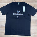 CP Company Mercerized 30/2 Jersey Twisted Logo T-Shirt in Black -Usfansport