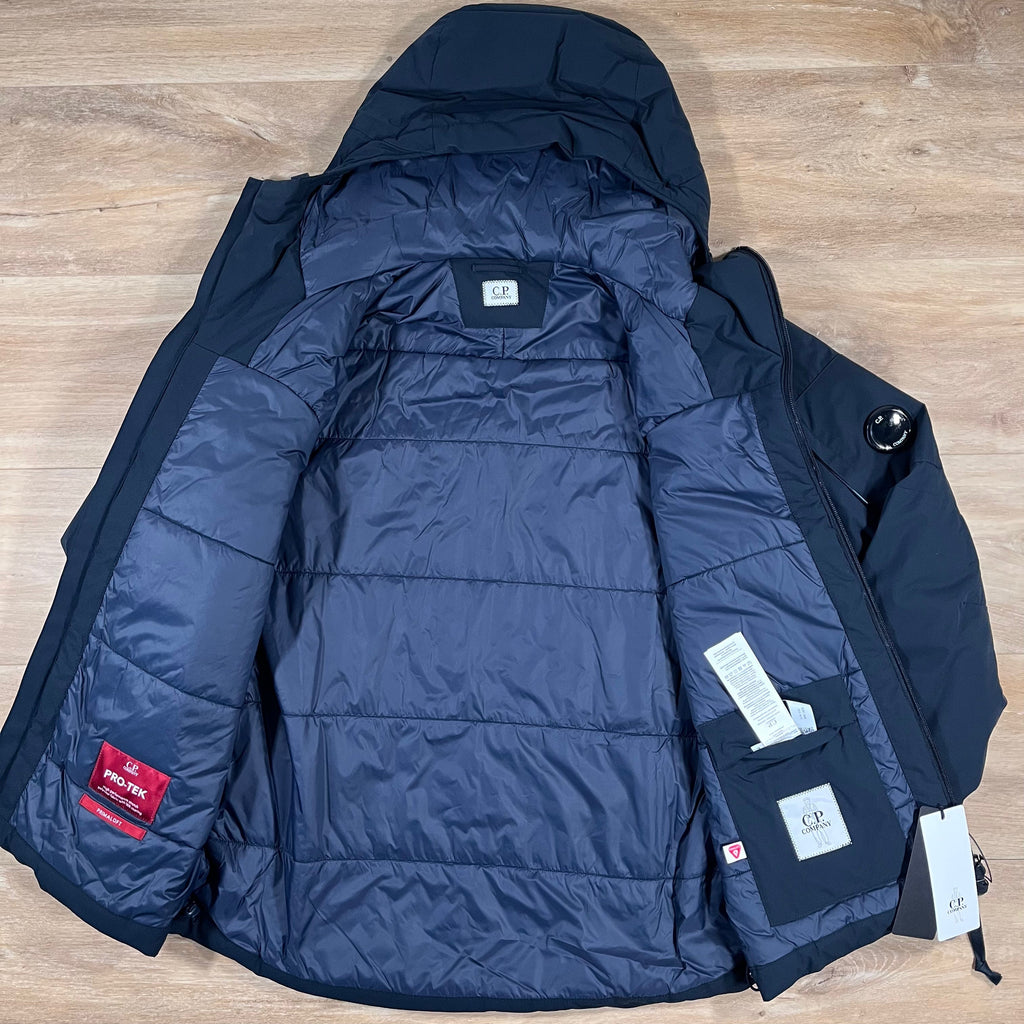 CP Company Pro-Tek Padded Lens Jacket in Navy -Usfansport